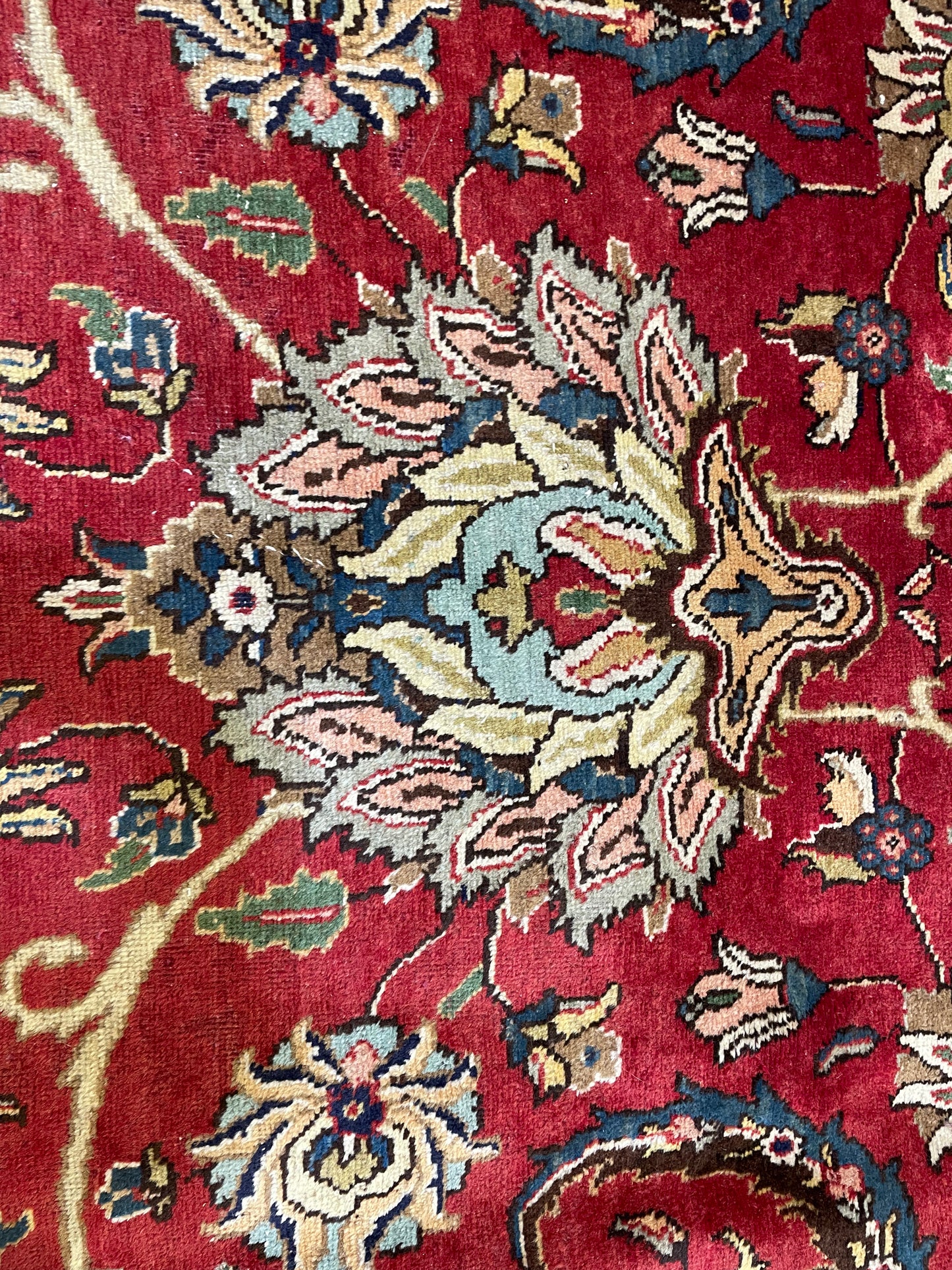 Hand-Knotted Wool Rug Tabriz 11'2" x 16'6"