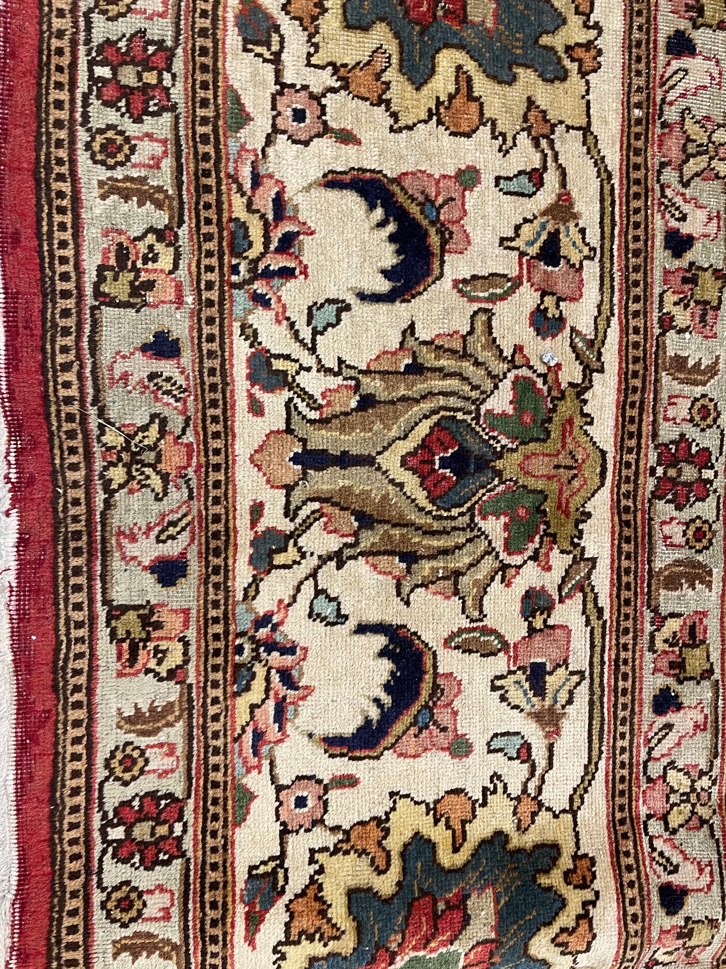 Hand-Knotted Wool Rug Tabriz 11'2" x 16'6"