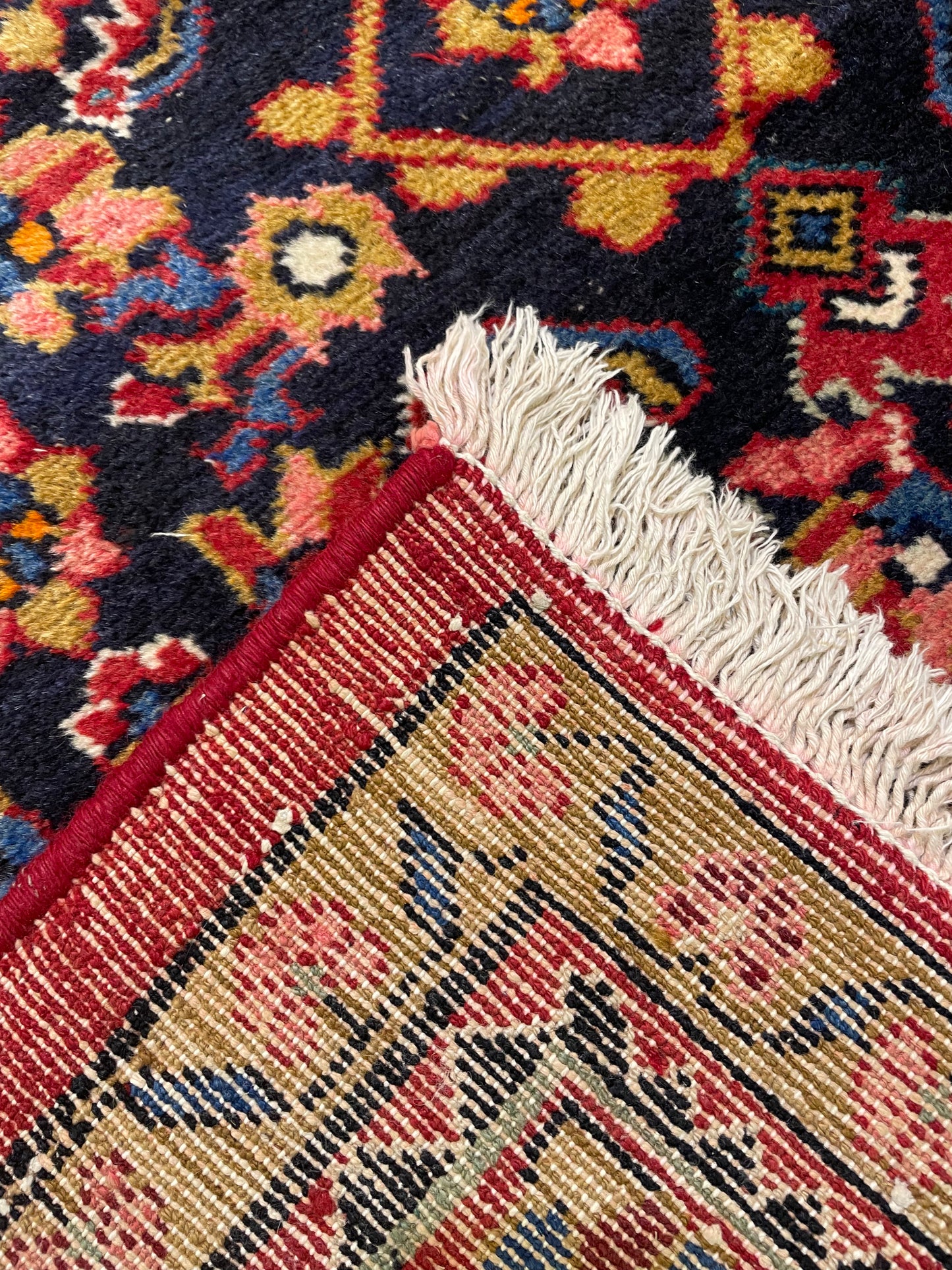 Hand-Knotted Wool Rug Hamedan Nanaj 10'3"  x 13'