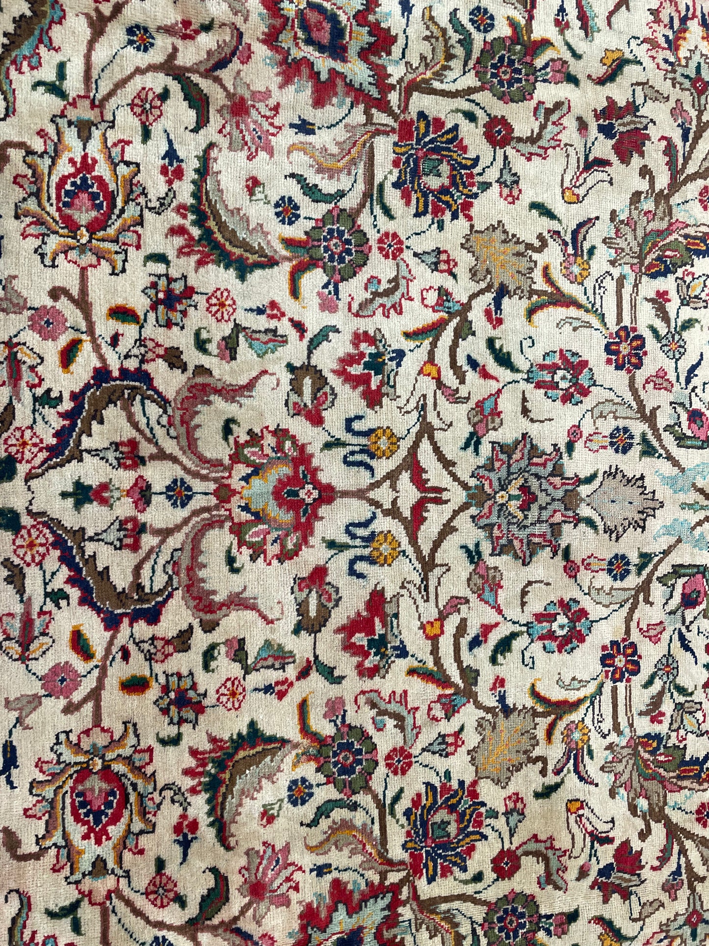 Hand-Knotted Wool Rug Tabriz 9'10" x 12'11"