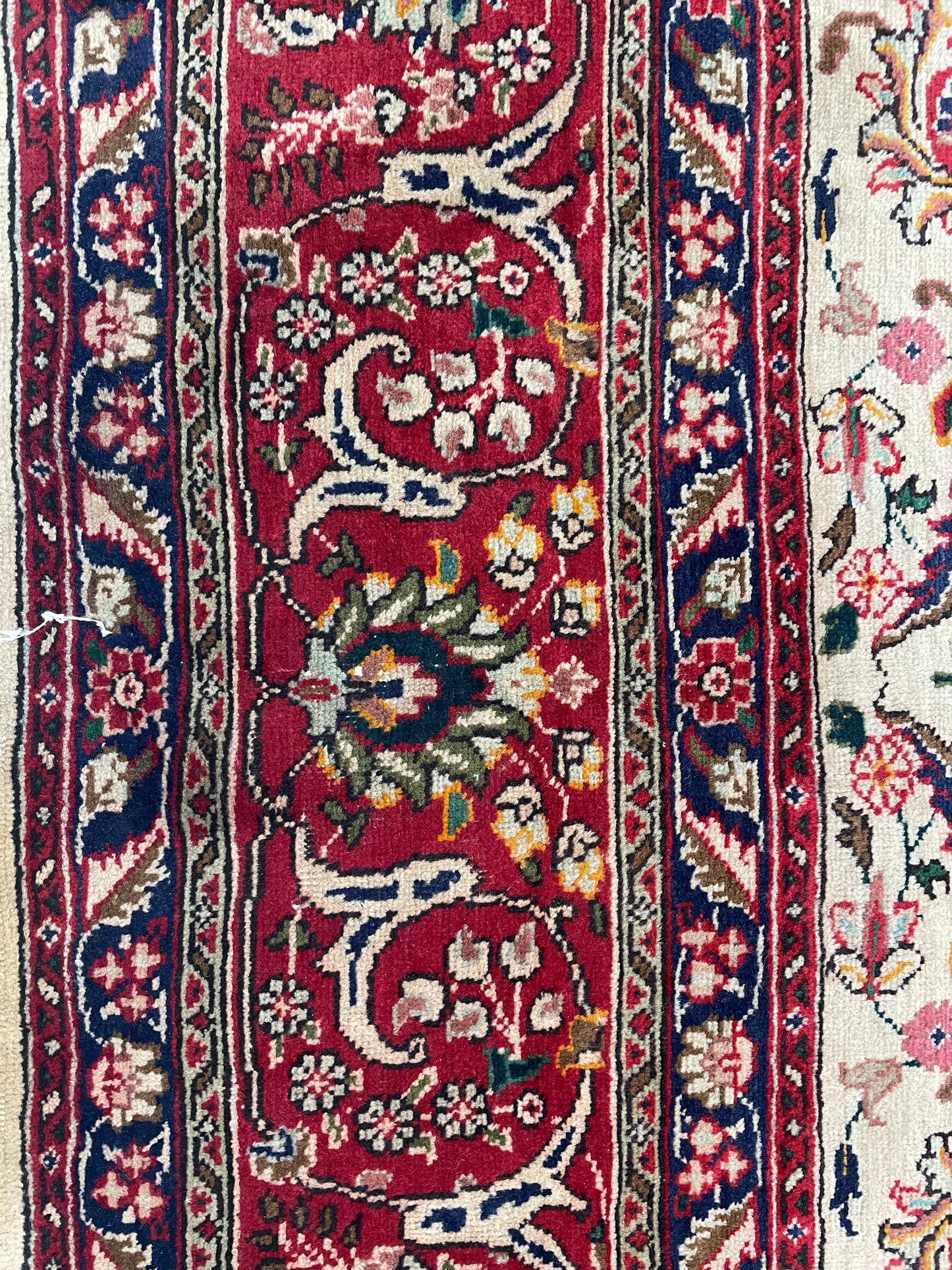 Hand-Knotted Wool Rug Tabriz 9'10" x 12'11"
