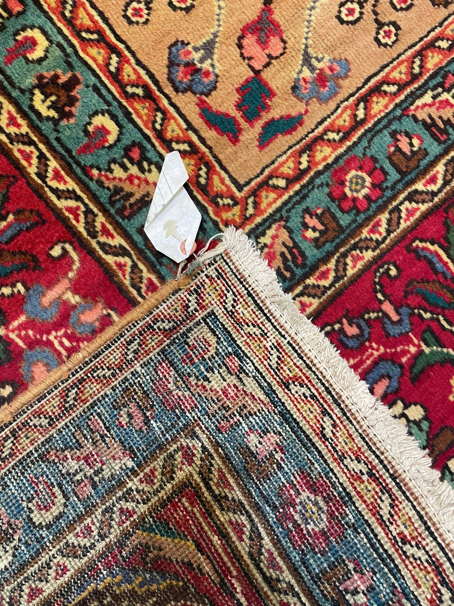 Hand-Knotted Wool Rug Tabriz 9'10" x 13'4"