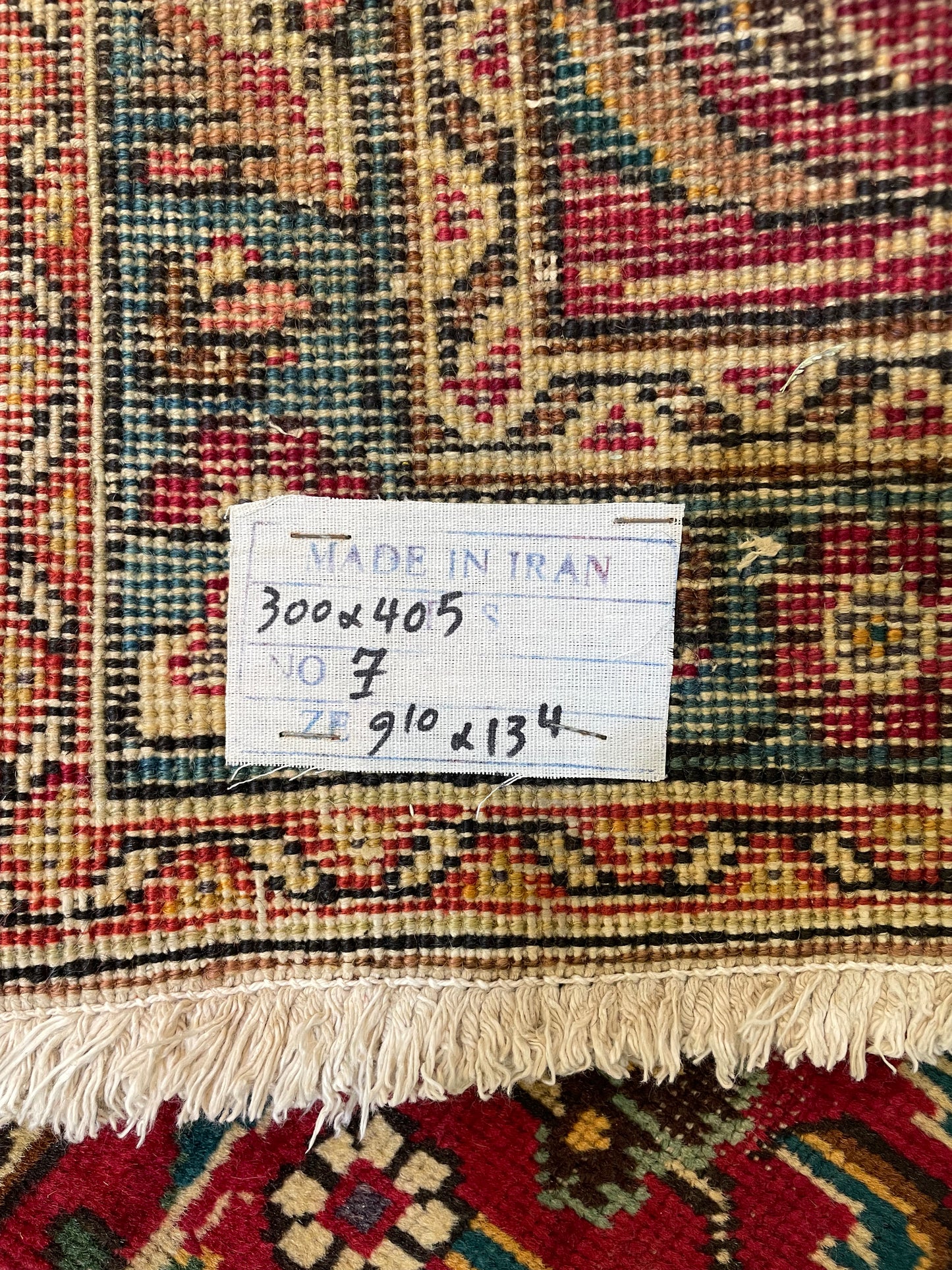 Hand-Knotted Wool Rug Tabriz 9'10" x 13'4"
