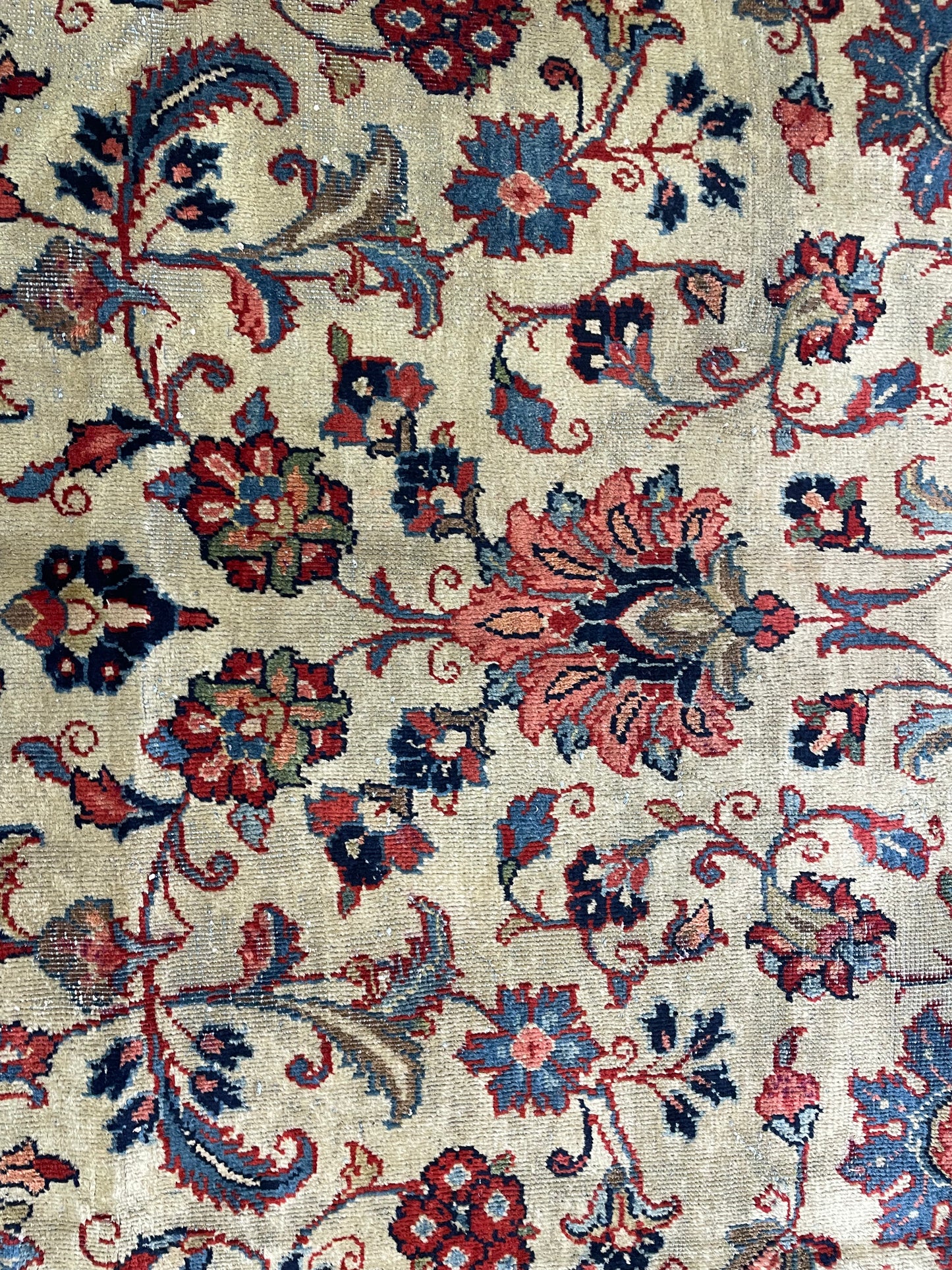 Hand-Knotted Wool Rug Mahal 8'7" x 12'6"