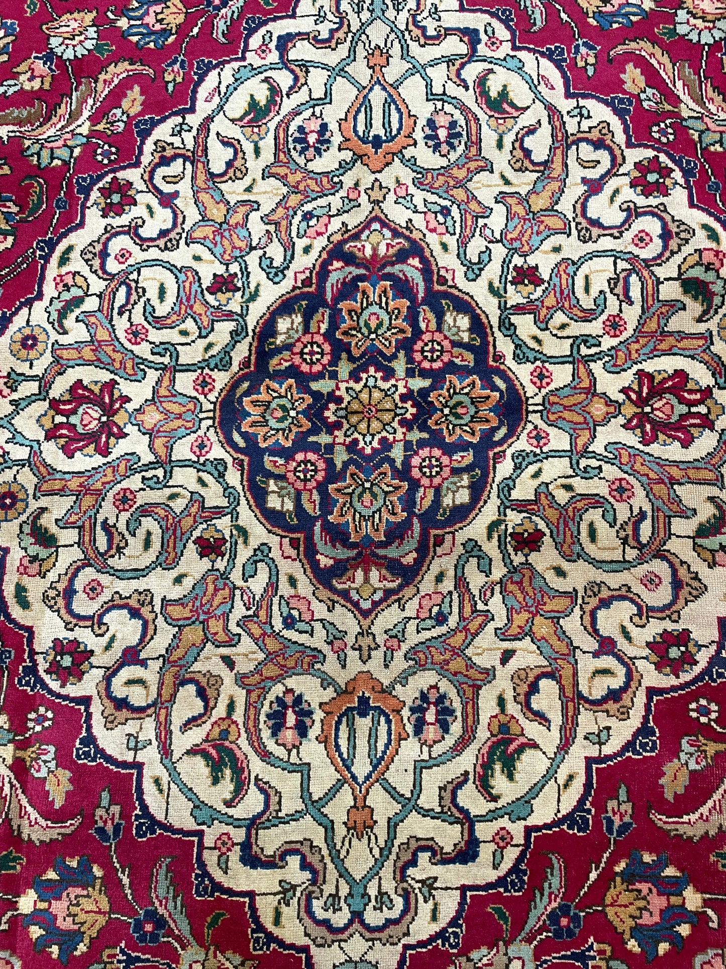 Hand-Knotted Wool Rug Tabriz 10'3" x 15'11"