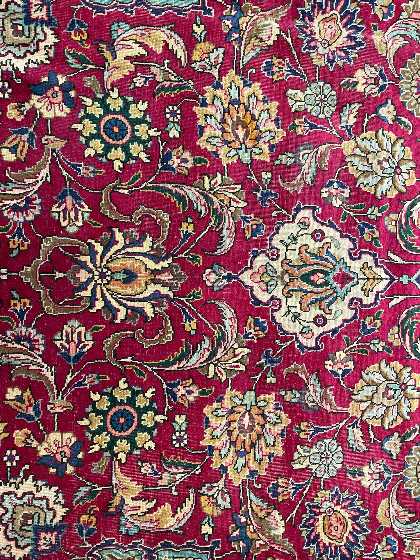 Hand-Knotted Wool Rug Tabriz 10'3" x 15'11"