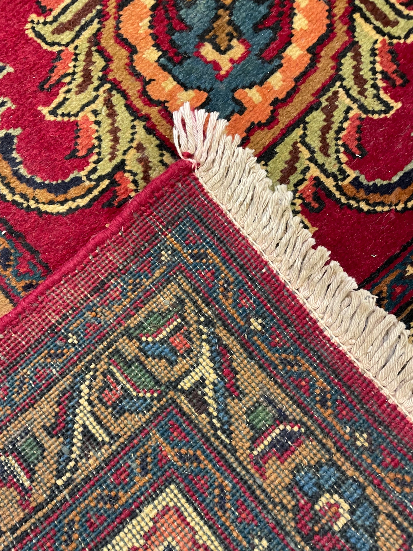 Hand-Knotted Wool Rug Tabriz Signed 11'4" x 15'3"