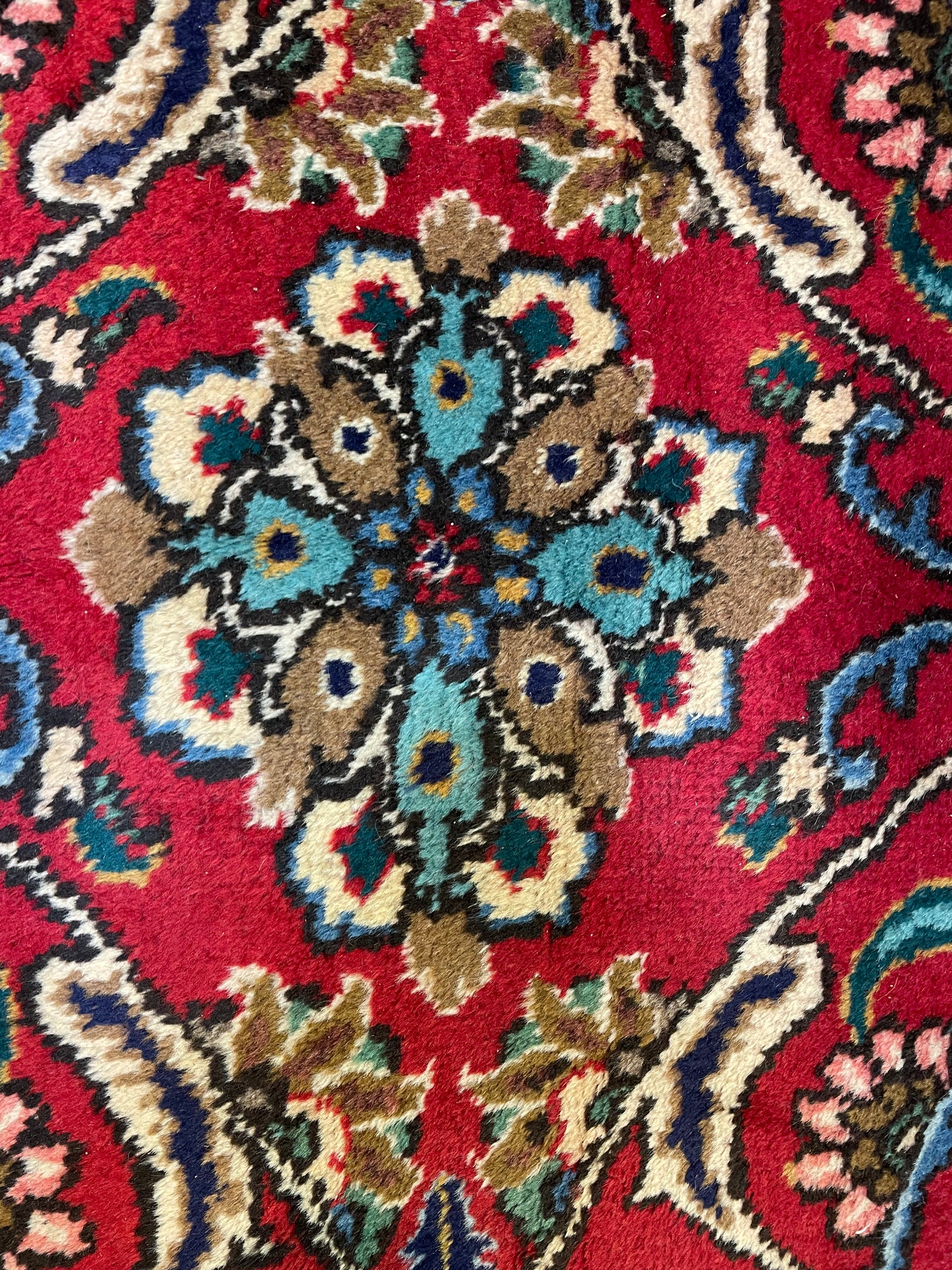 Hand-Knotted Wool Rug Tabriz Signed 11'2" x 14'5"