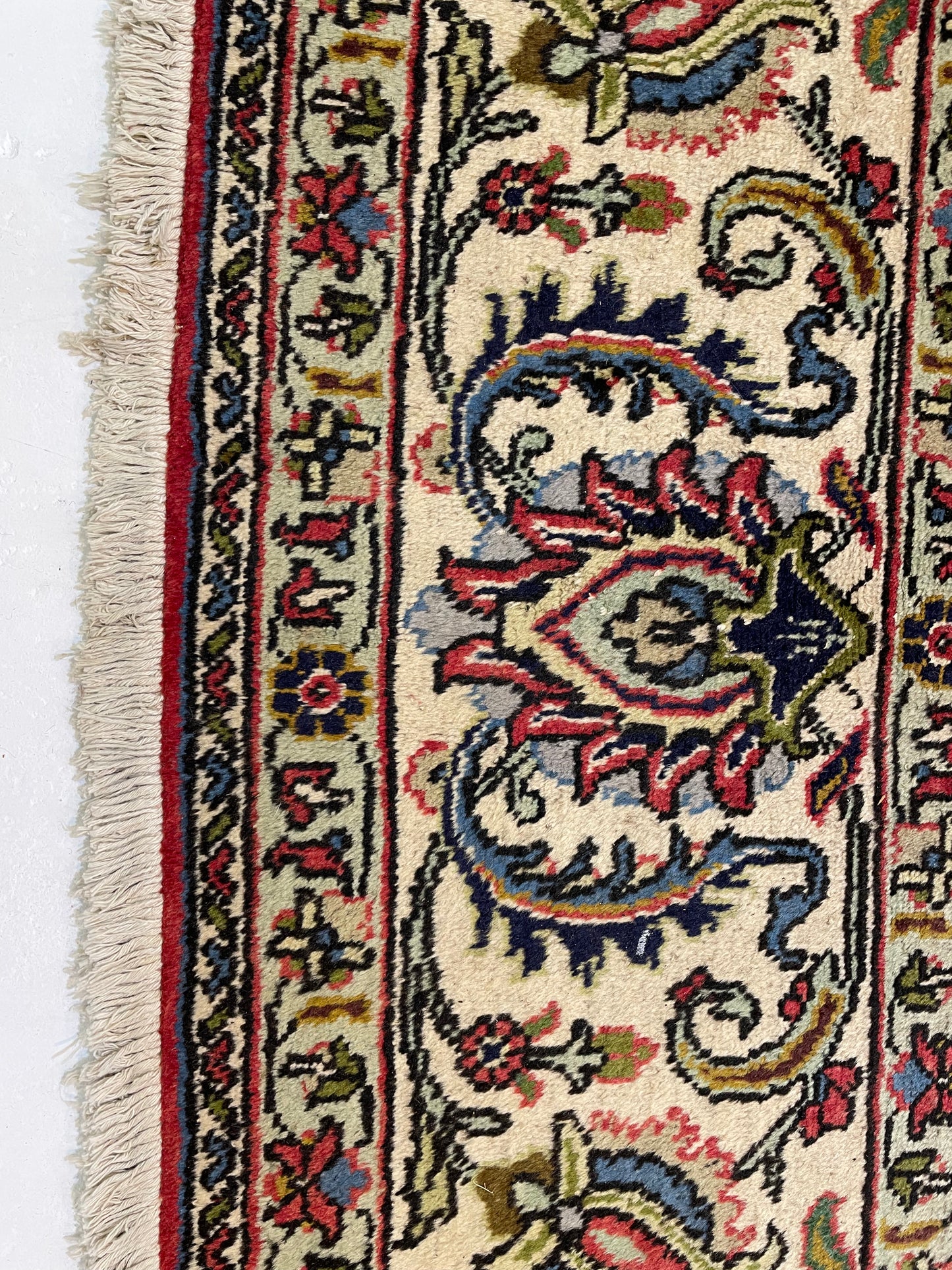 Hand-Knotted Wool Rug Tabriz 10'10" x 16'
