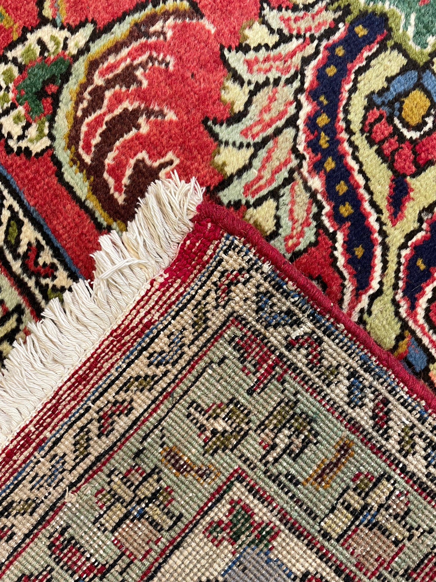 Hand-Knotted Wool Rug Tabriz 10'10" x 16'