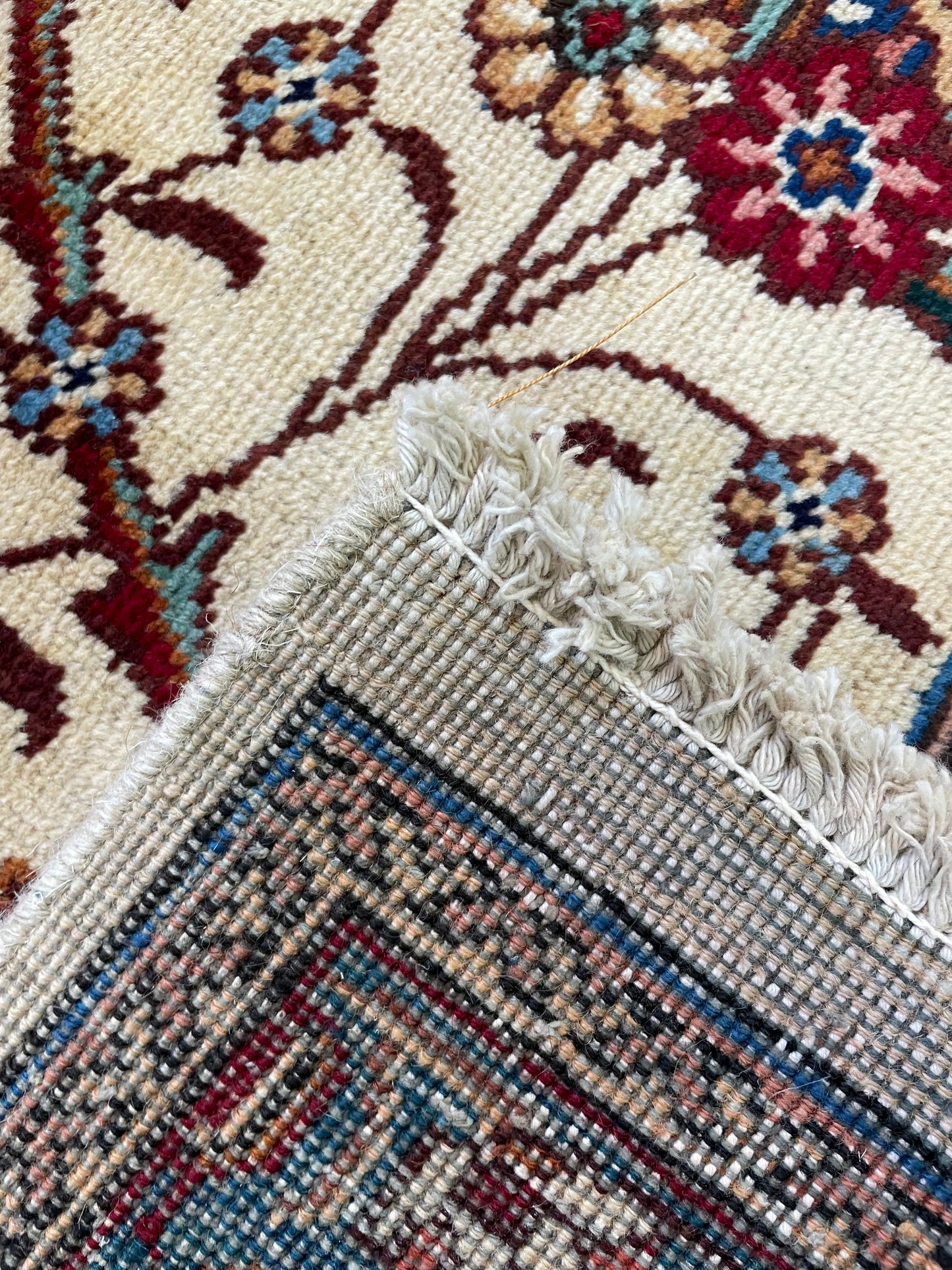 Hand-Knotted Wool Rug Tabriz 9'10" x 15'9"
