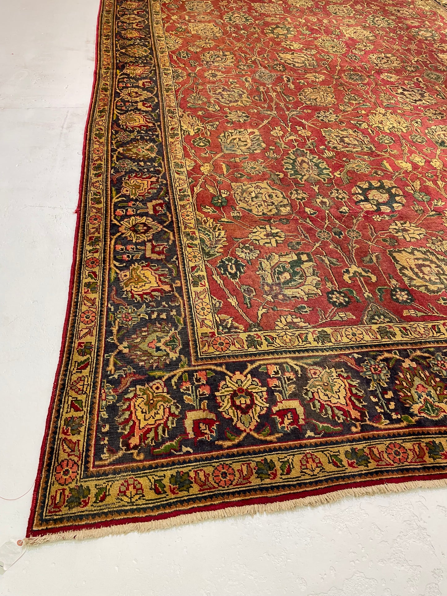 Hand-Knotted Wool Rug Tabriz 10'3" x 15'8"