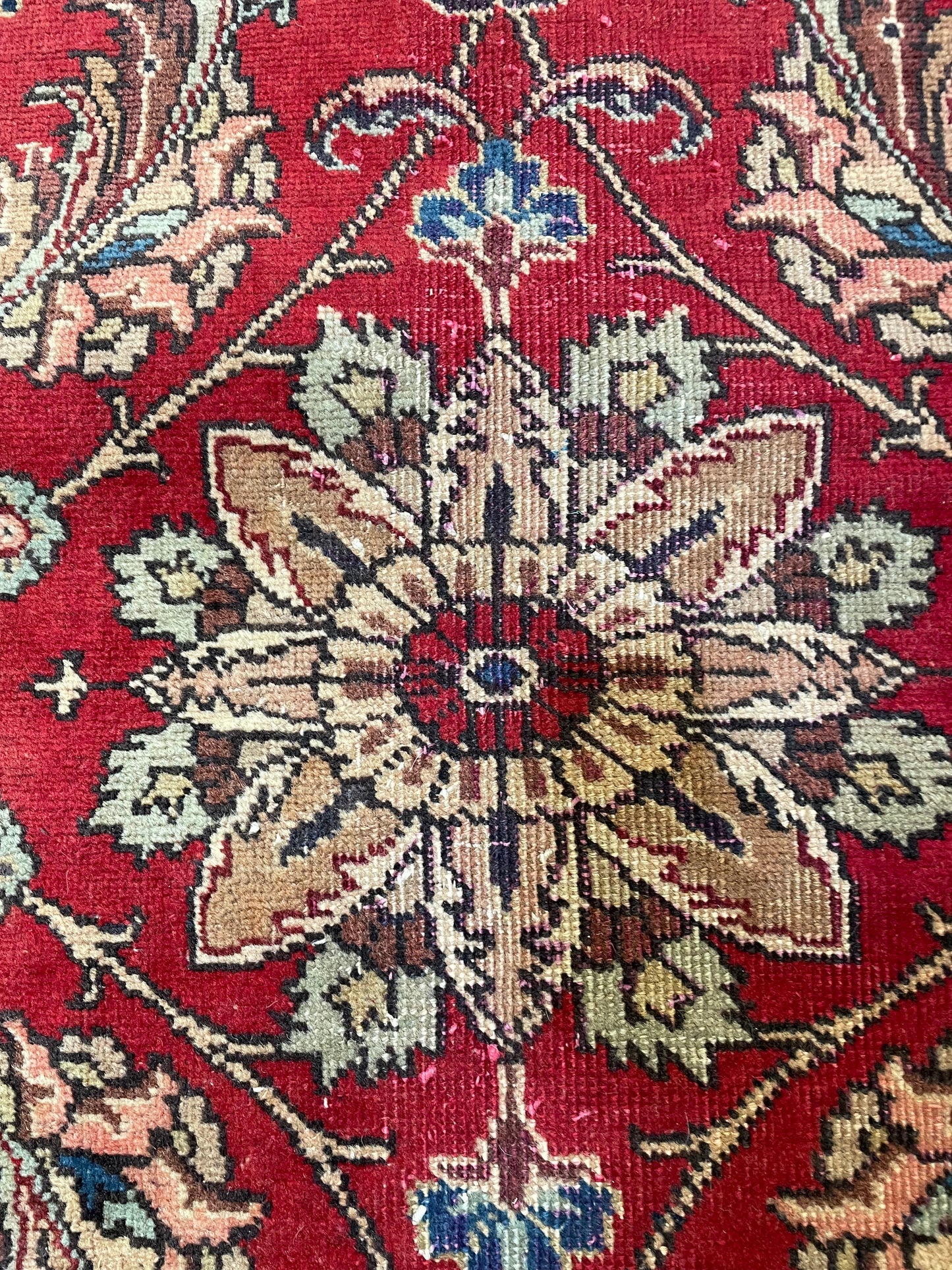 Hand-Knotted Wool Rug Tabriz 9'8" x 16'3"