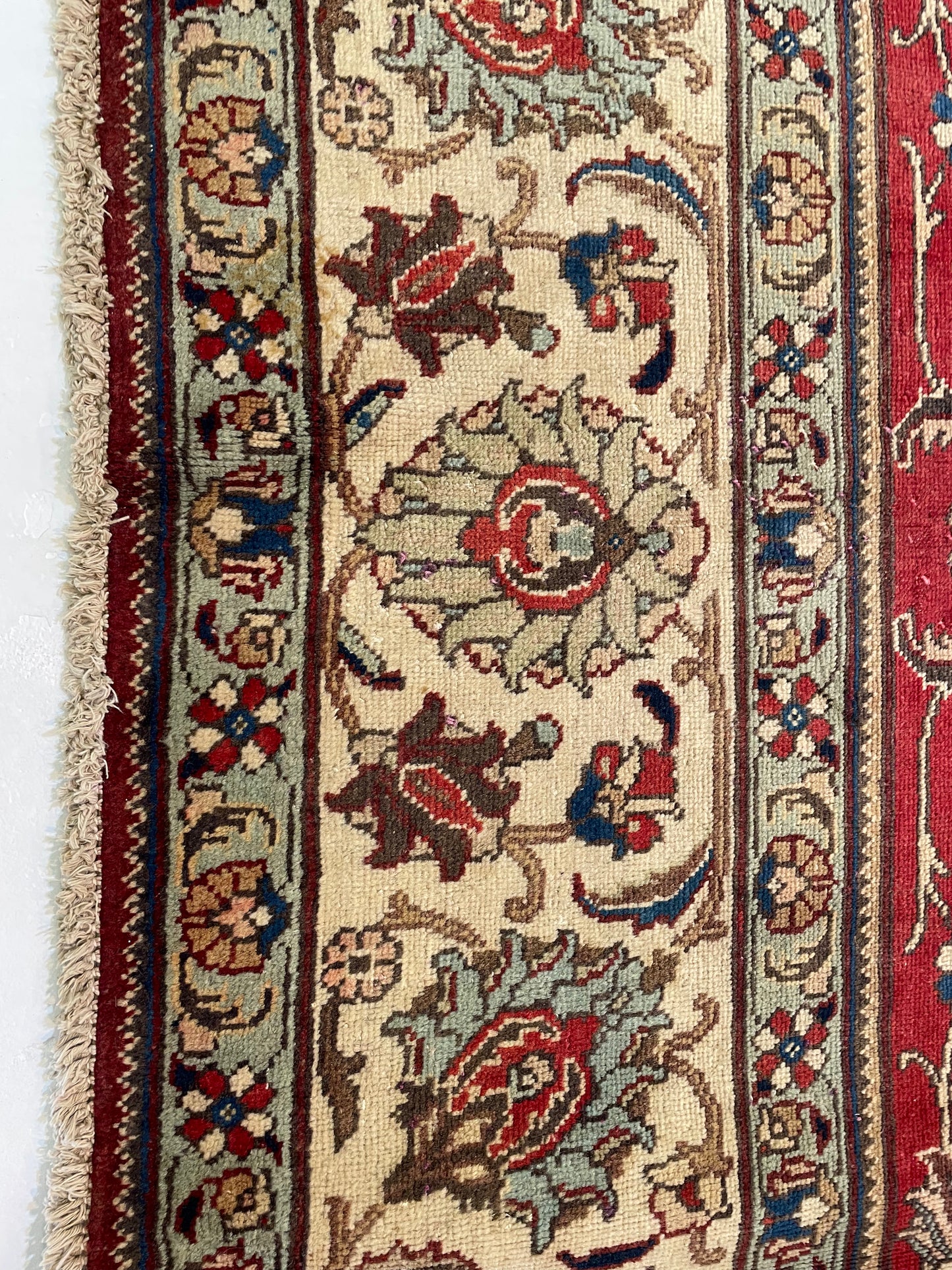 Hand-Knotted Wool Rug Tabriz 9'8" x 16'3"