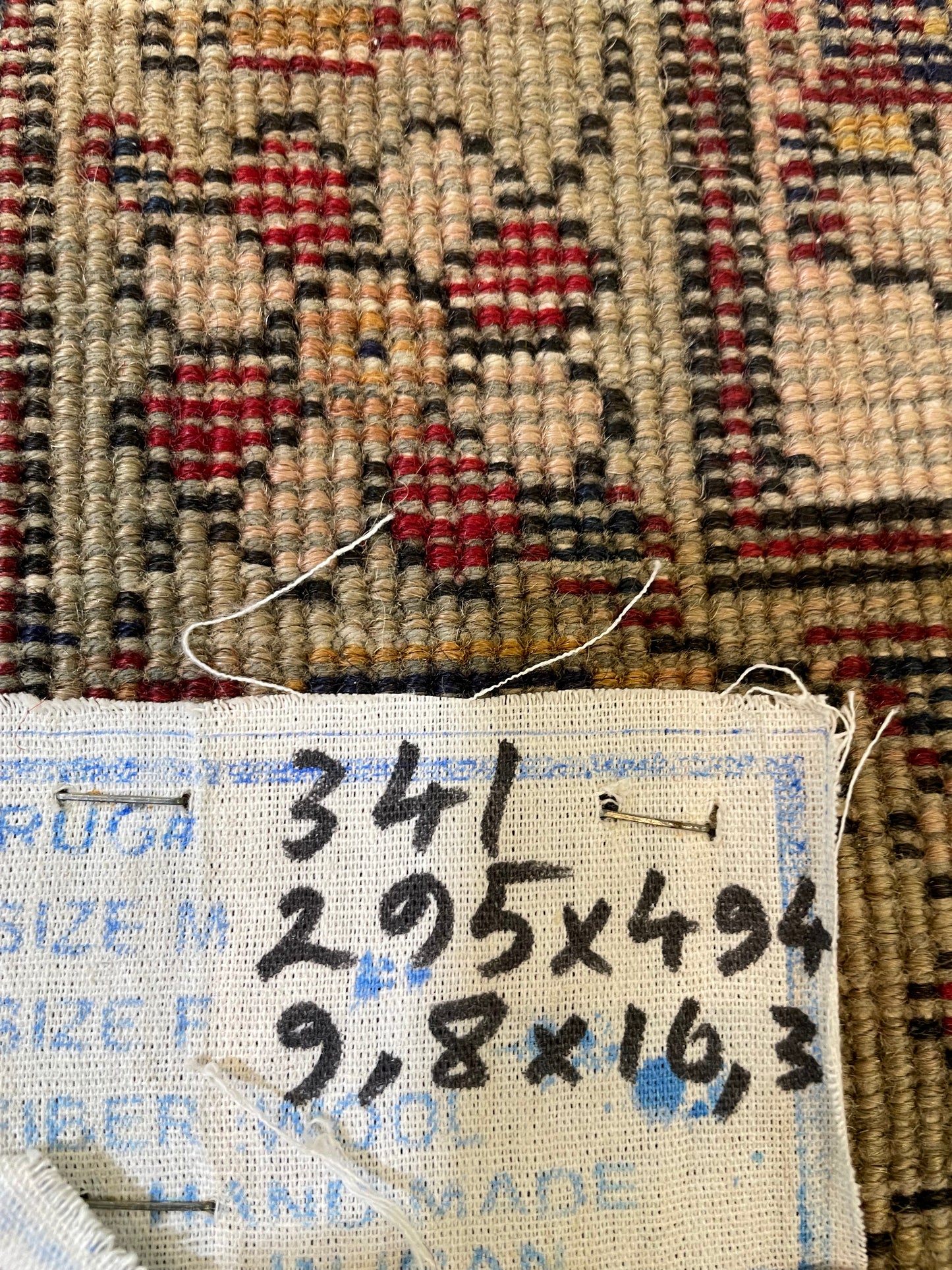 Hand-Knotted Wool Rug Tabriz 9'8" x 16'3"