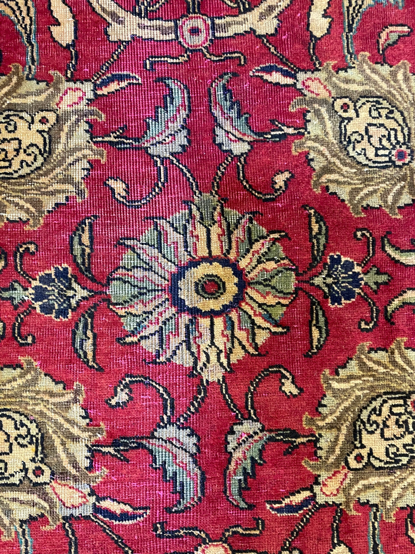 Hand-Knotted Wool Rug Tabriz 11'5" x 16'3"