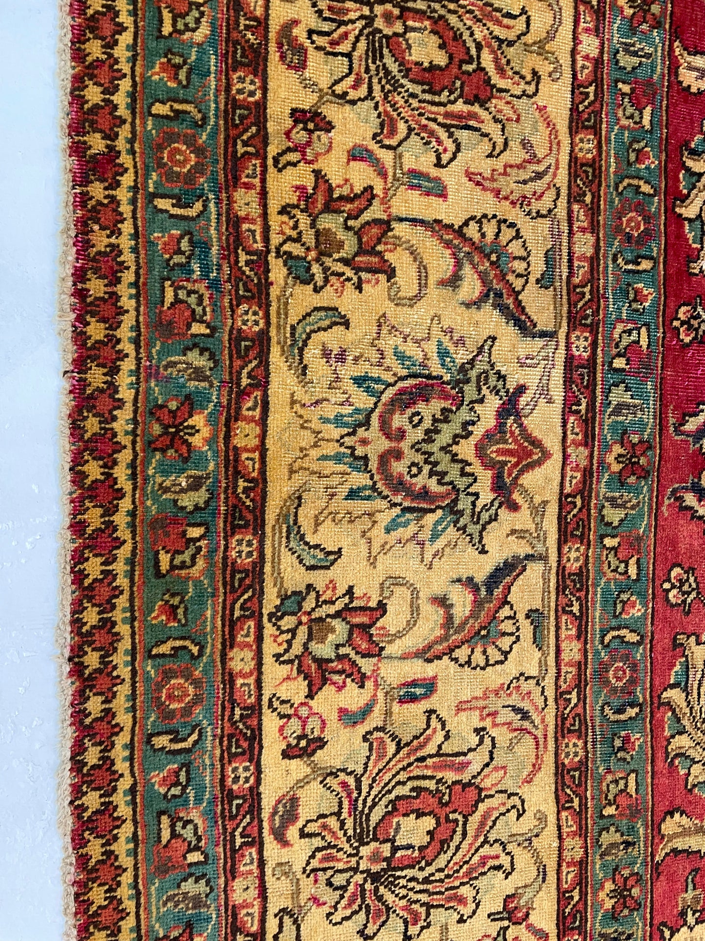 Hand-Knotted Wool Rug Tabriz 11'5" x 16'3"