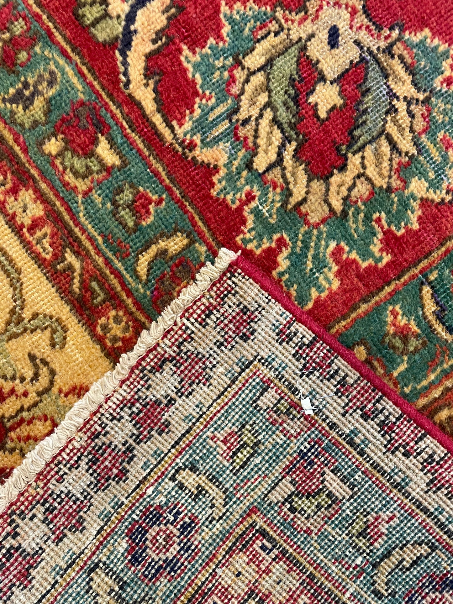 Hand-Knotted Wool Rug Tabriz 11'5" x 16'3"