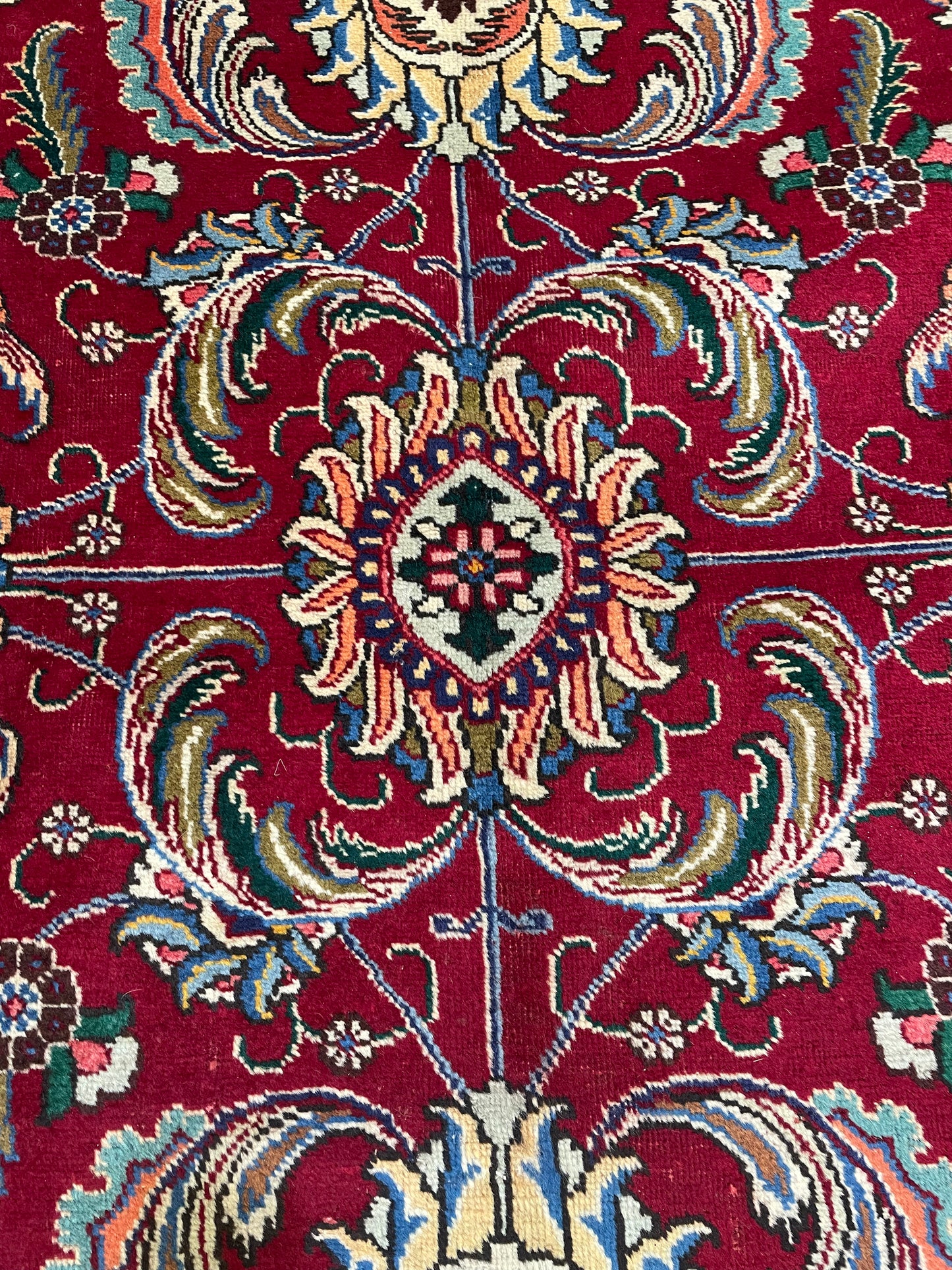 Hand-Knotted Wool Rug Tabriz 11' x 15'2"