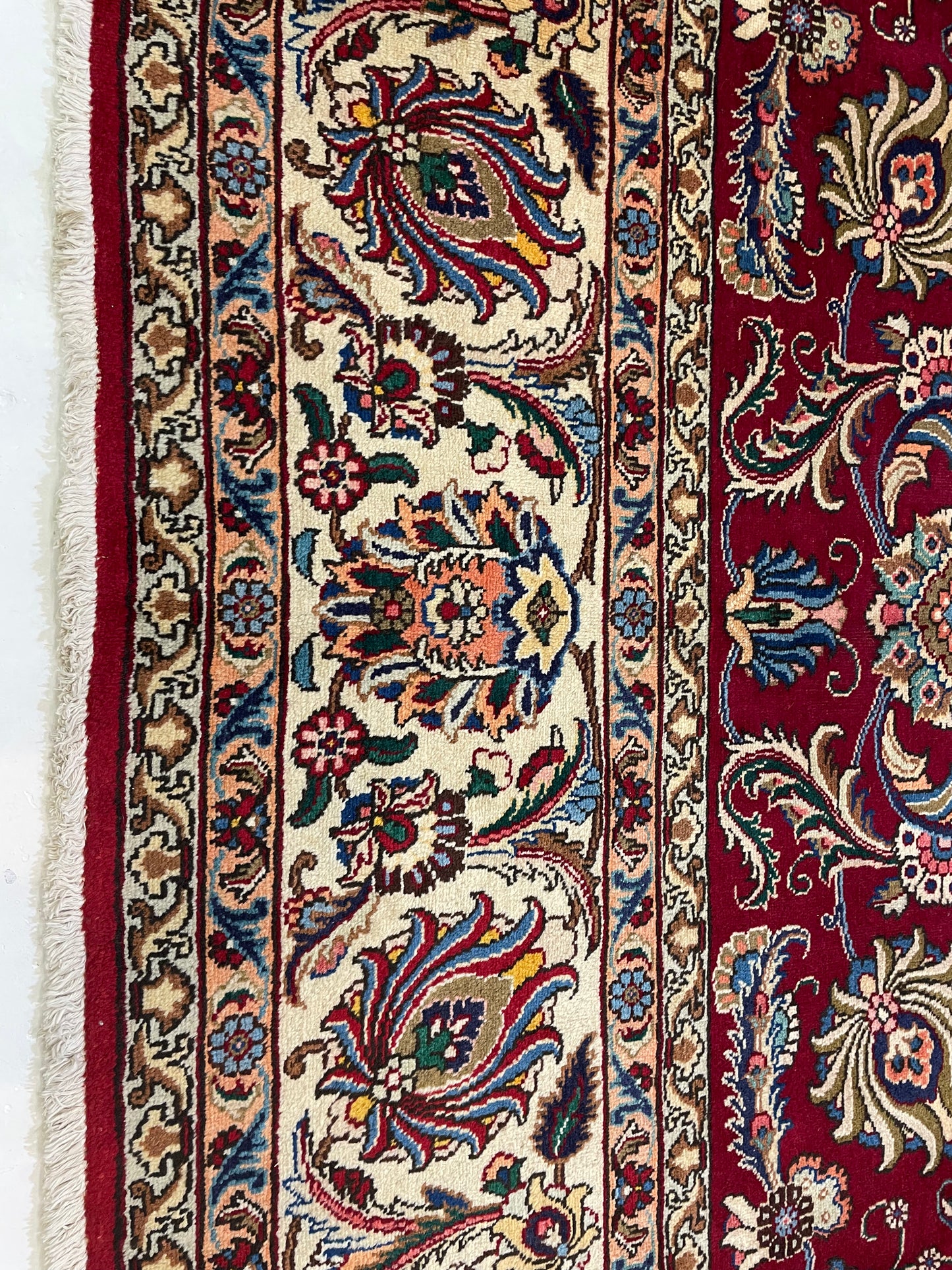 Hand-Knotted Wool Rug Tabriz 11' x 15'2"