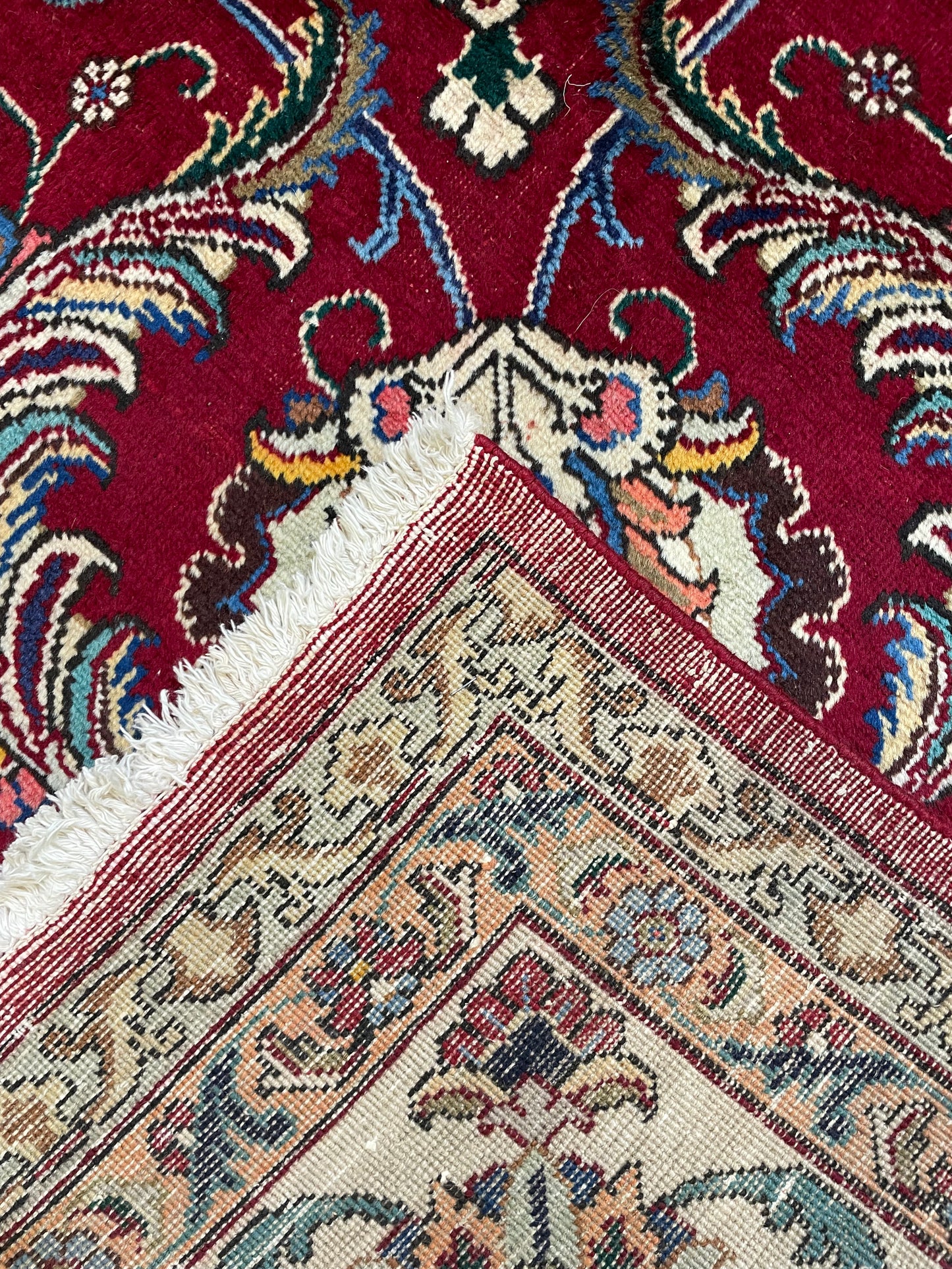 Hand-Knotted Wool Rug Tabriz 11' x 15'2"