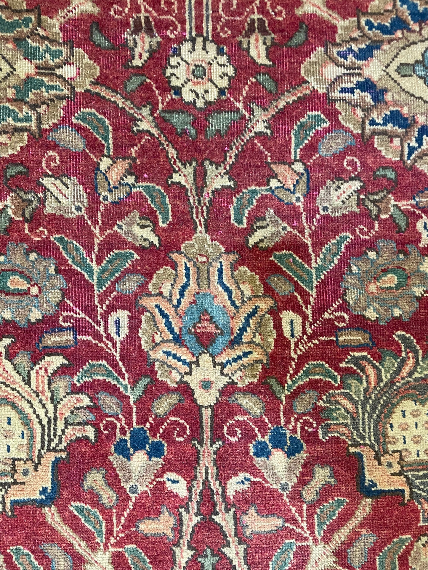Hand-Knotted Wool Rug Tabriz 9'8" x 13'4"