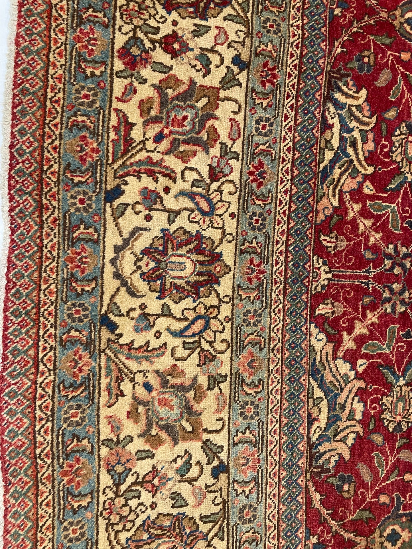 Hand-Knotted Wool Rug Tabriz 9'8" x 13'4"