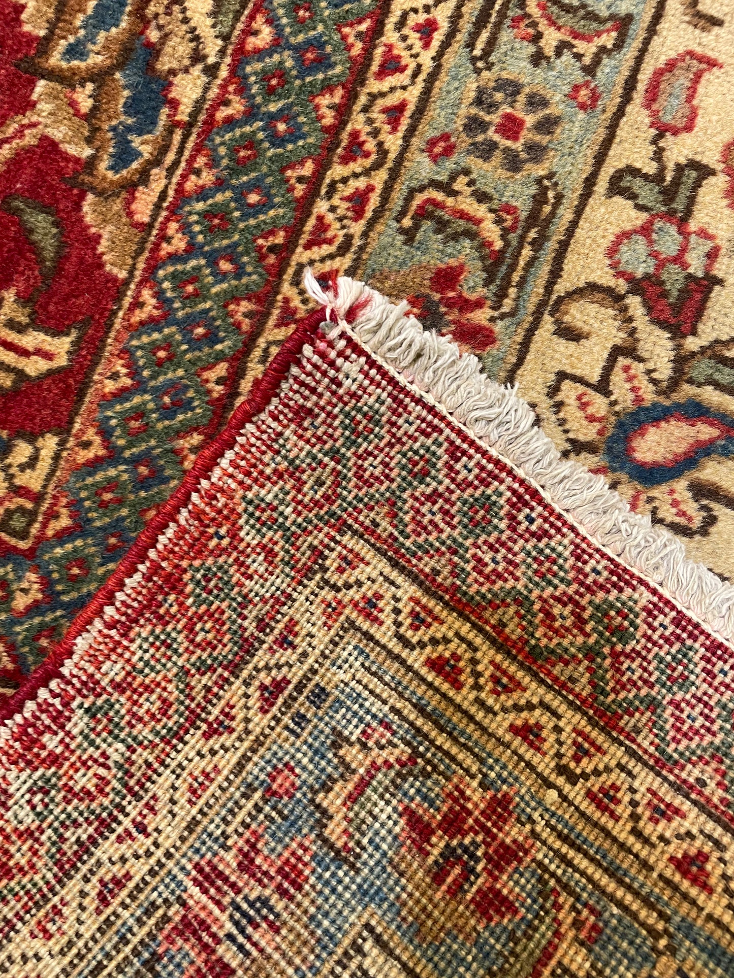 Hand-Knotted Wool Rug Tabriz 9'8" x 13'4"