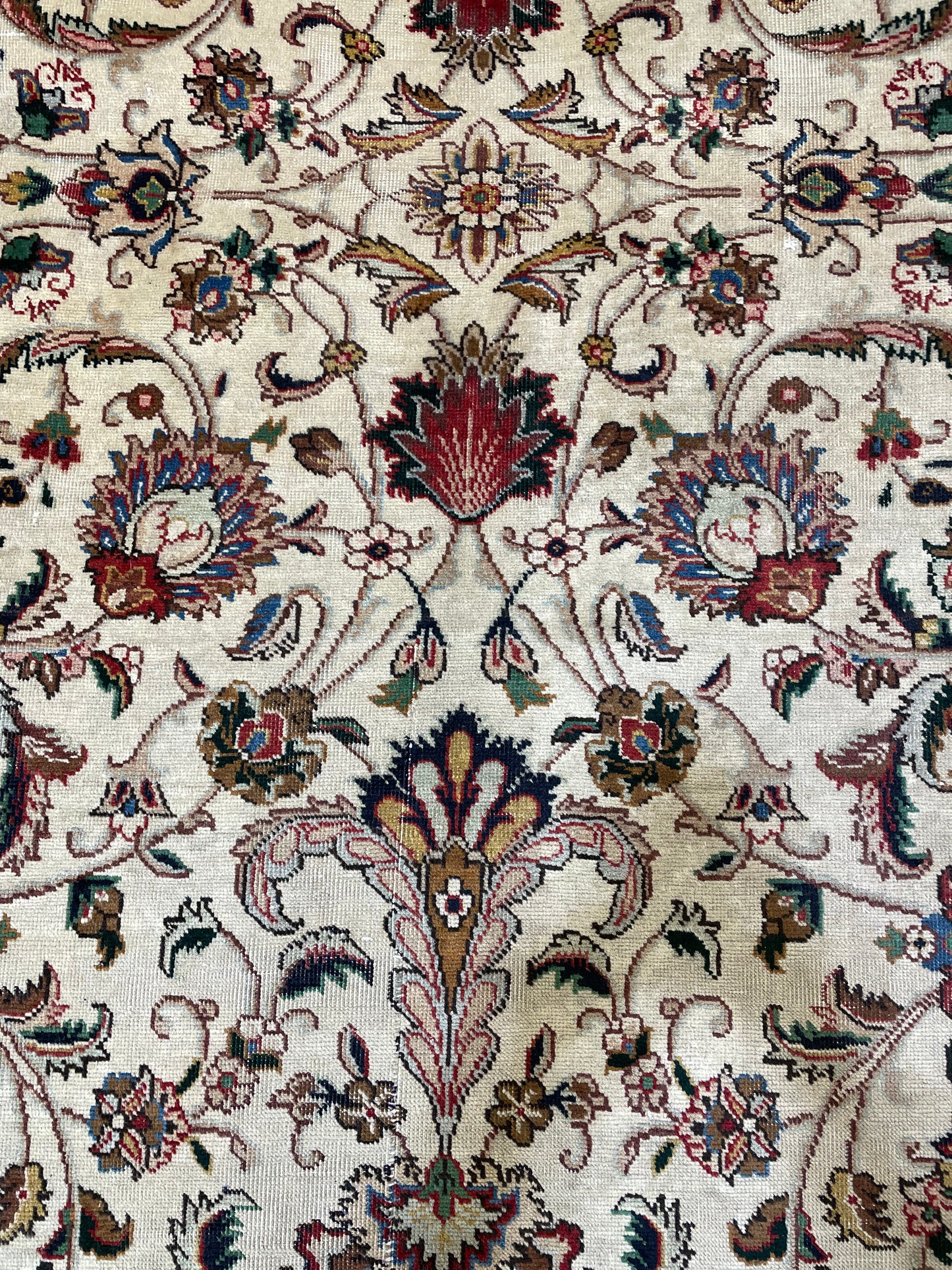 Hand-Knotted Wool Rug Tabriz 10' x 12'6"