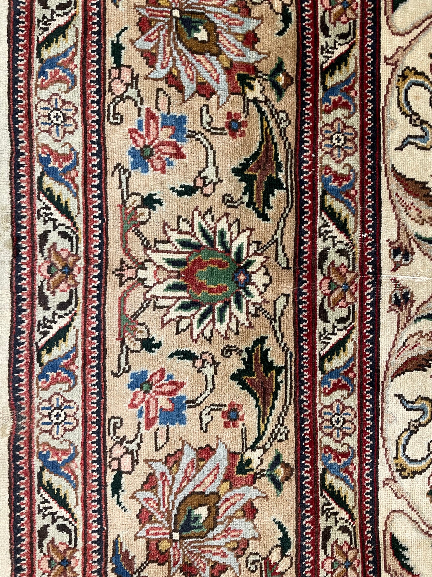 Hand-Knotted Wool Rug Tabriz 10' x 12'6"