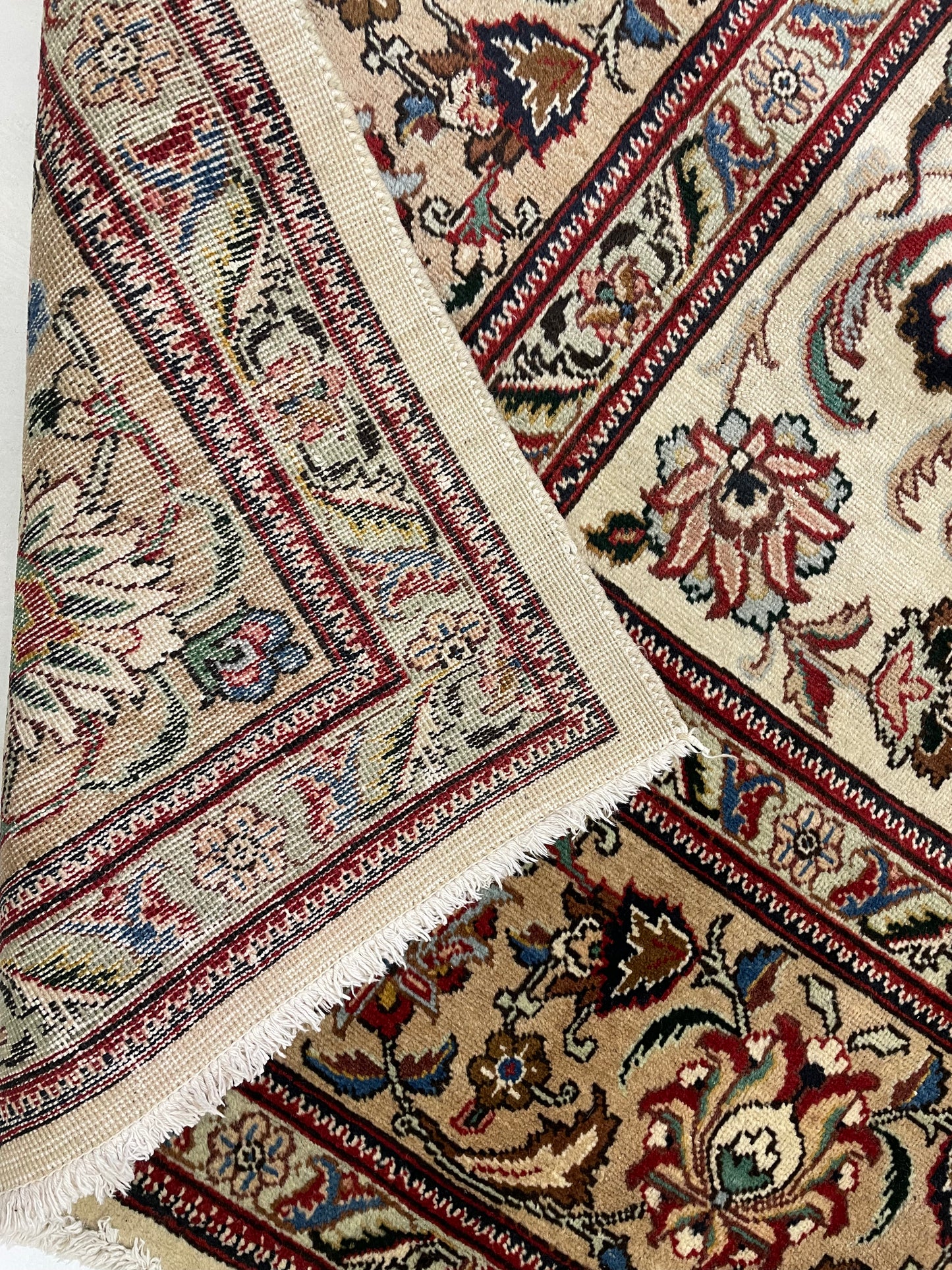 Hand-Knotted Wool Rug Tabriz 10' x 12'6"