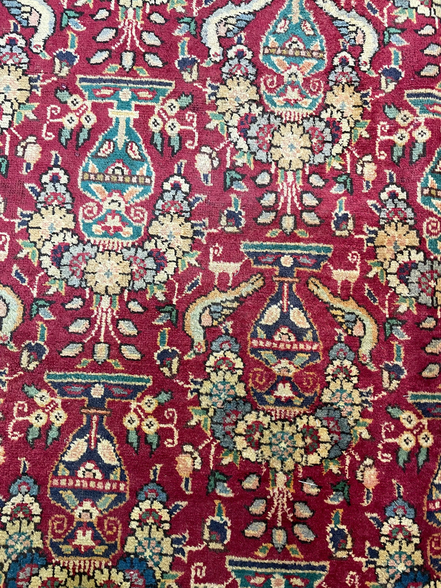 Hand-Knotted Wool Rug Tabriz 9'6" x 12'11"