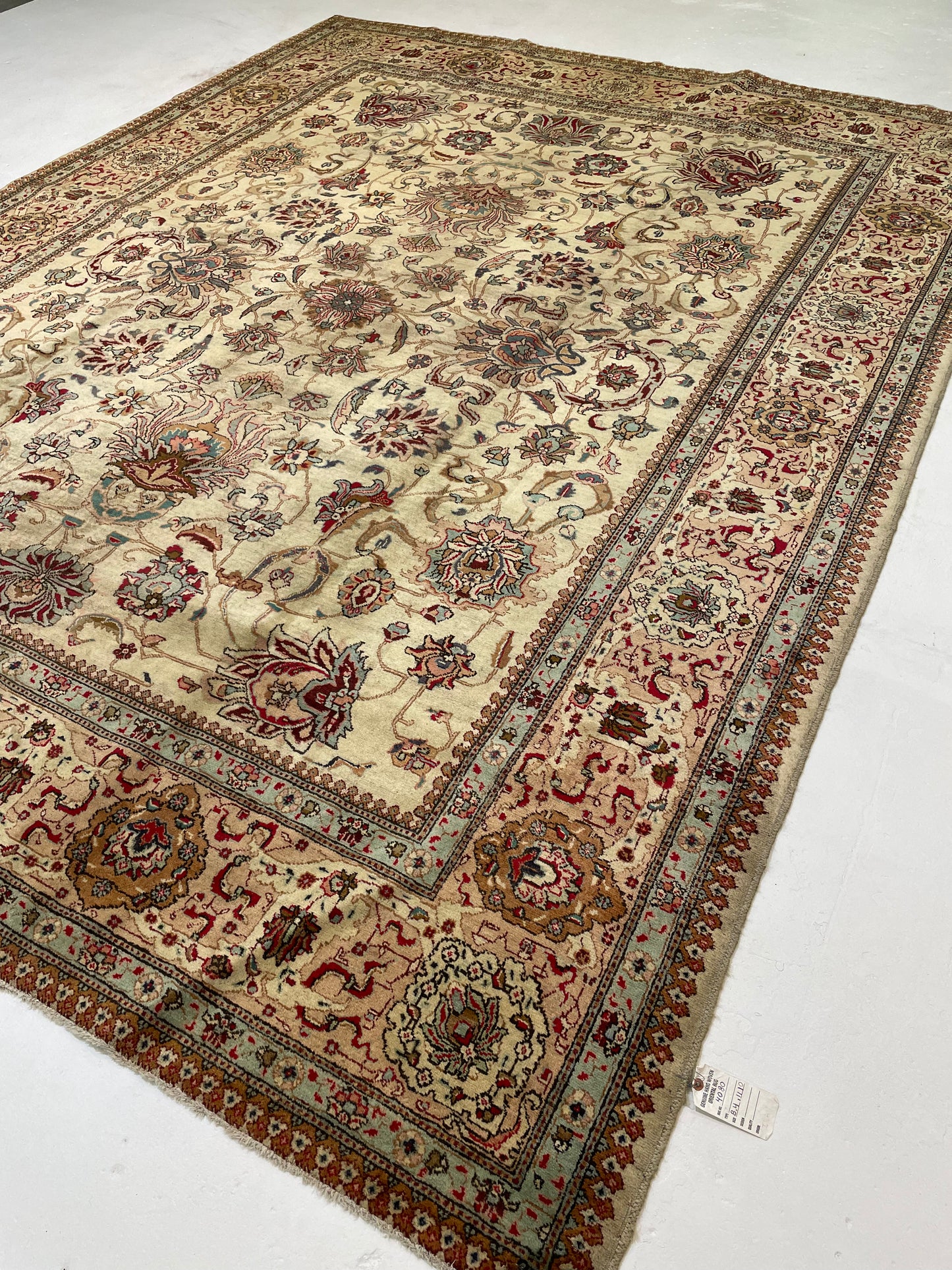 Hand-Knotted Wool Rug Tabriz 8'4" x 11'10"