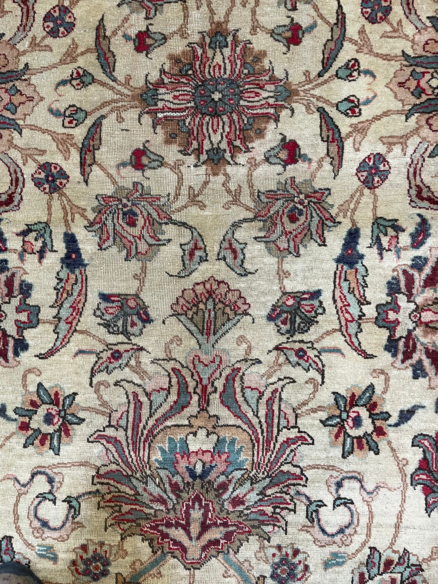 Hand-Knotted Wool Rug Tabriz 8'4" x 11'10"