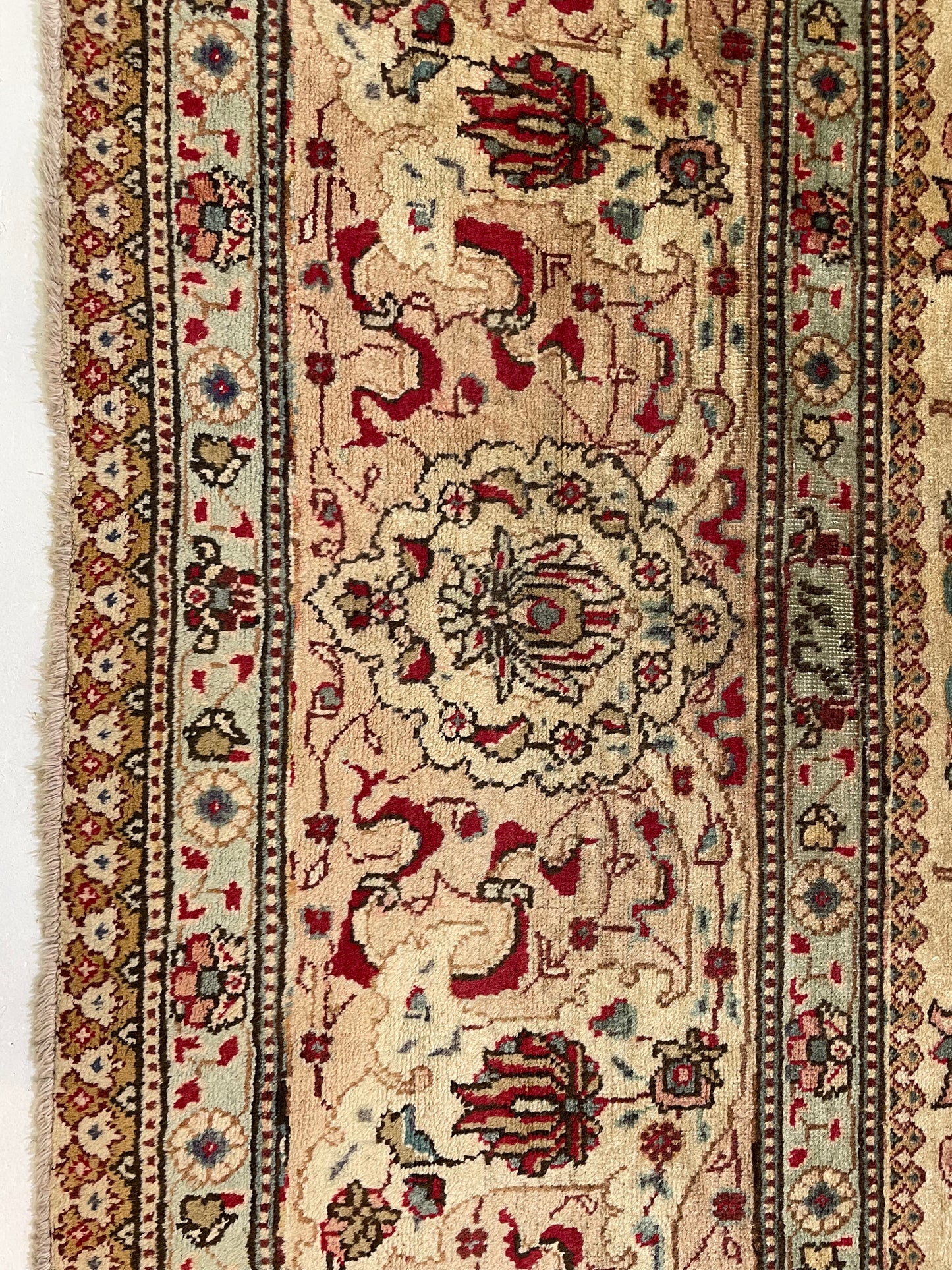 Hand-Knotted Wool Rug Tabriz 8'4" x 11'10"