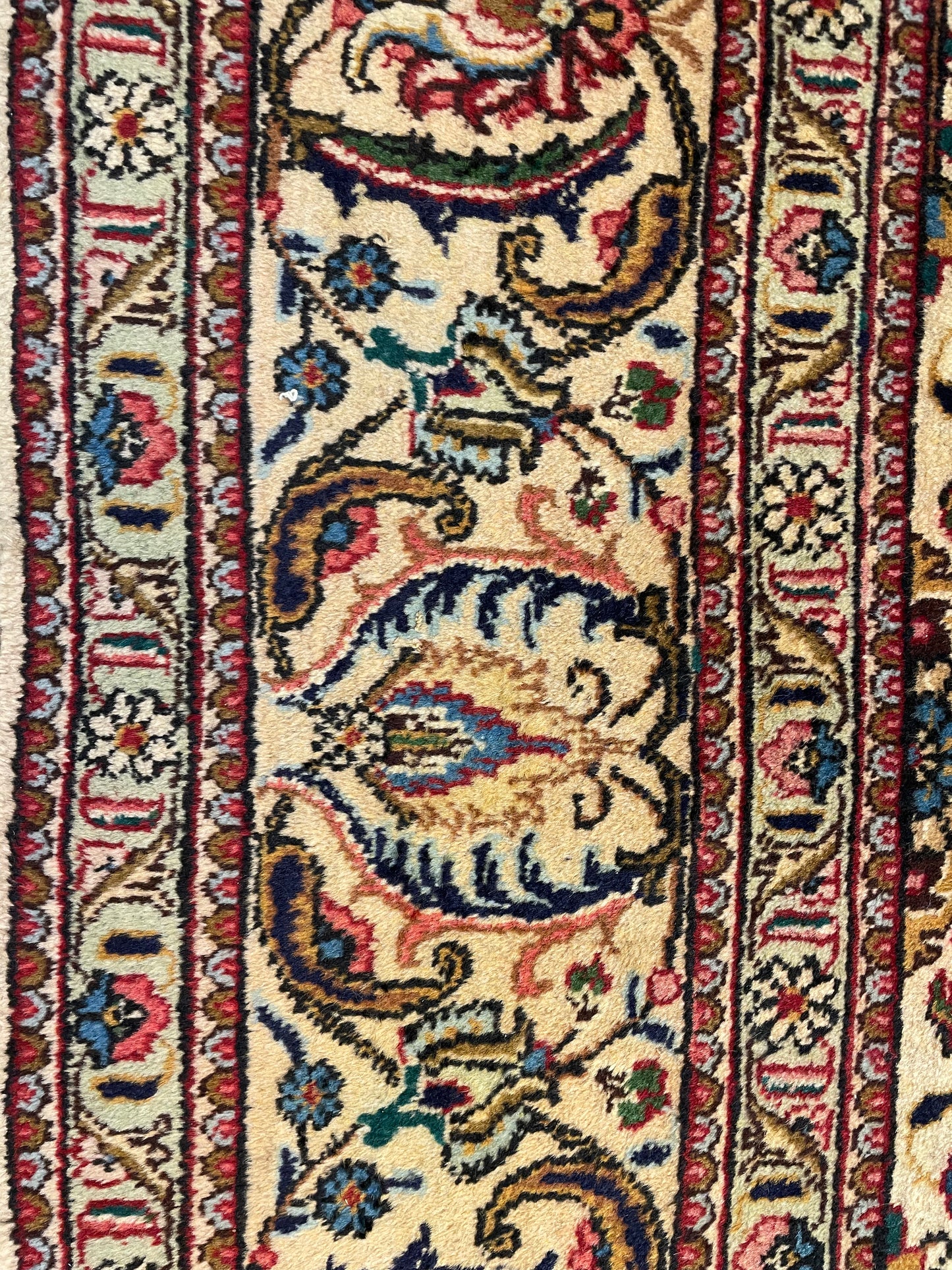Hand-Knotted Wool Rug Tabriz 9'10" x 12'9"