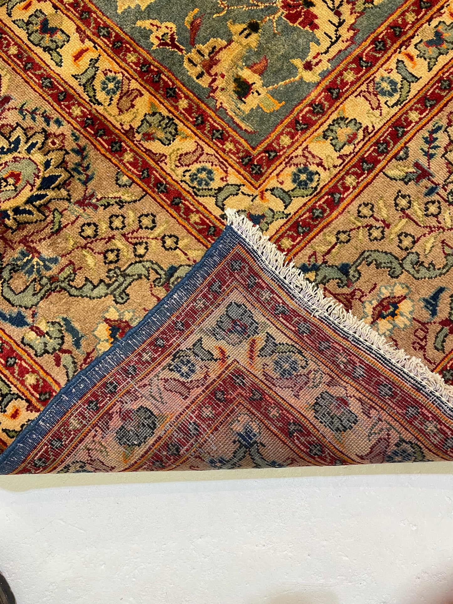 Hand-Knotted Wool Rug Tabriz 10' x 12'10"