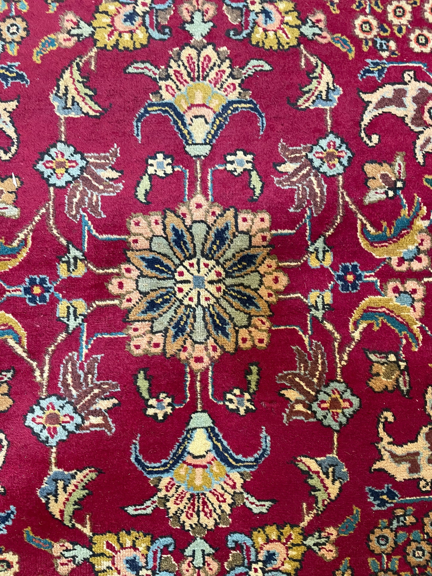 Hand-Knotted Wool Rug Tabriz 10' x 13'