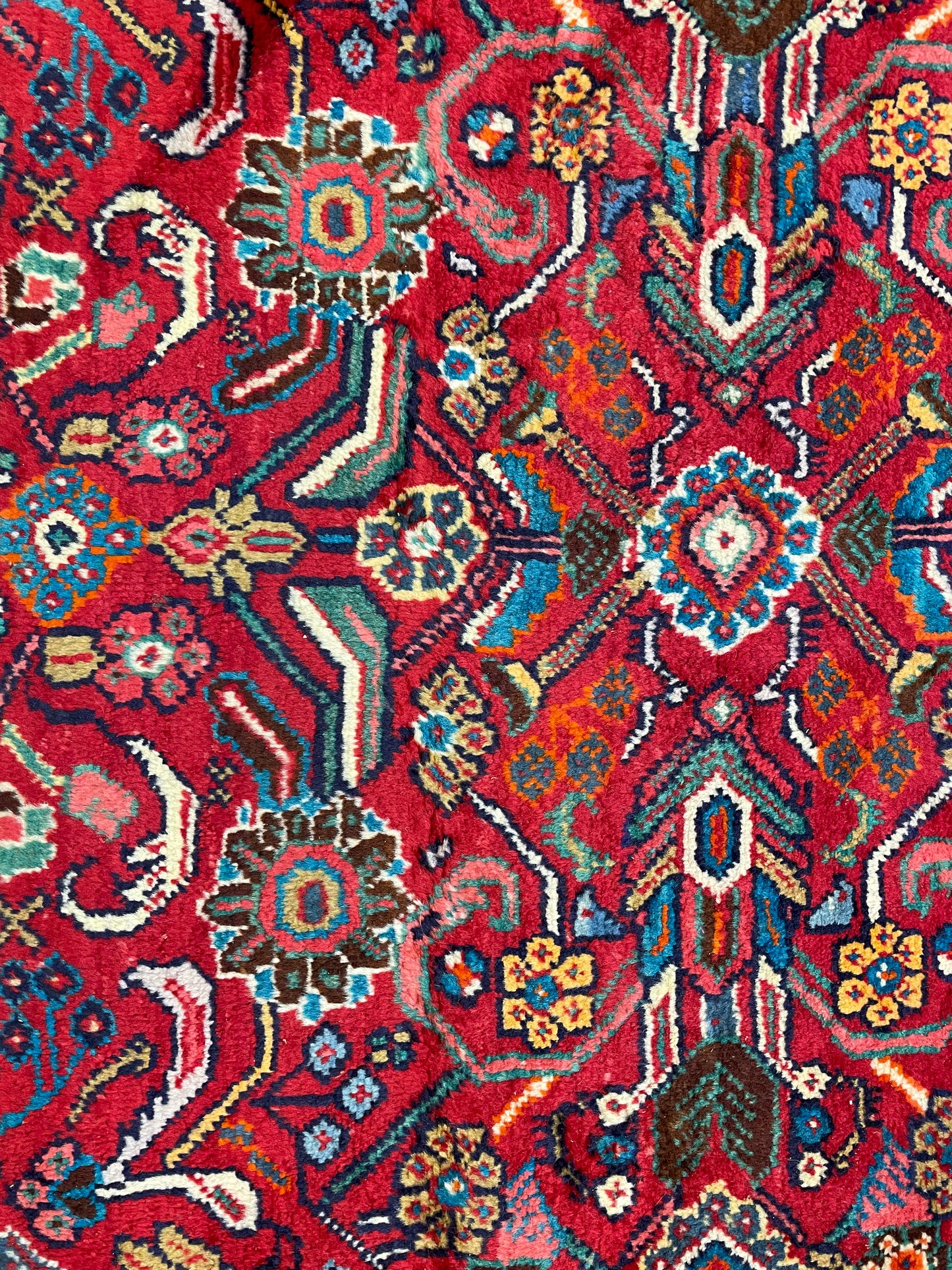 Hand-Knotted Wool Rug Mahal 9'9" x 13'3"