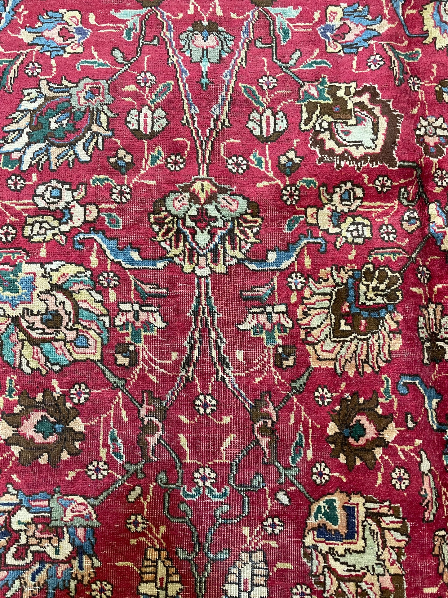 Hand-Knotted Wool Rug Tabriz 10' x 11'4"