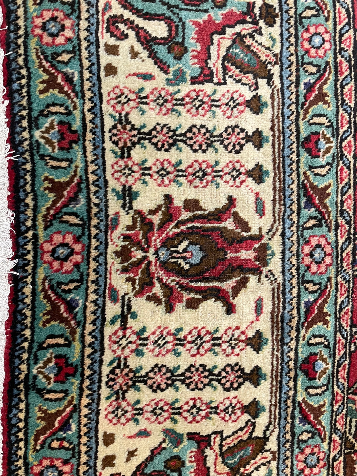 Hand-Knotted Wool Rug Tabriz 10' x 11'4"