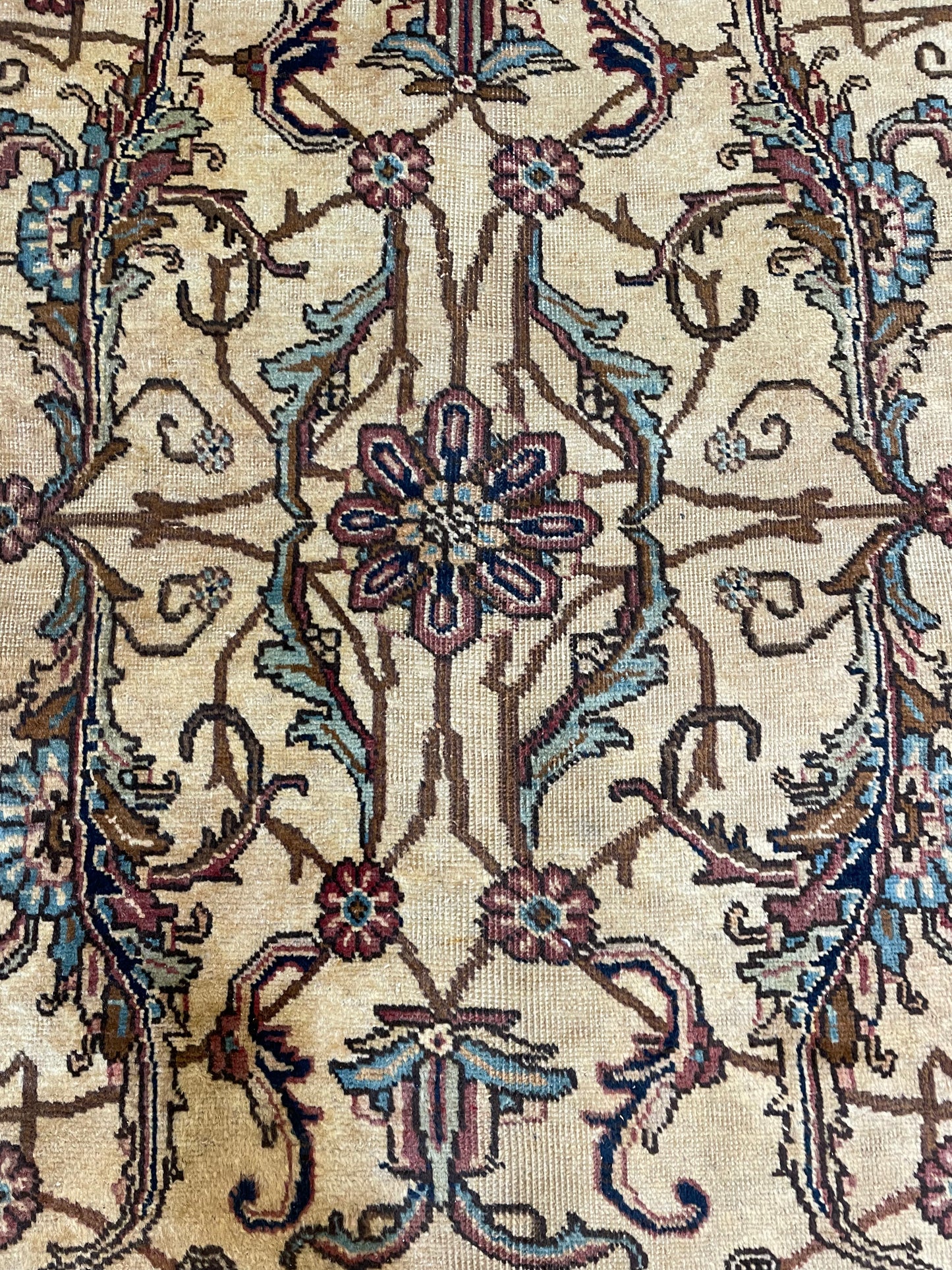 Hand-Knotted Wool Rug Tabriz 10' x 13'