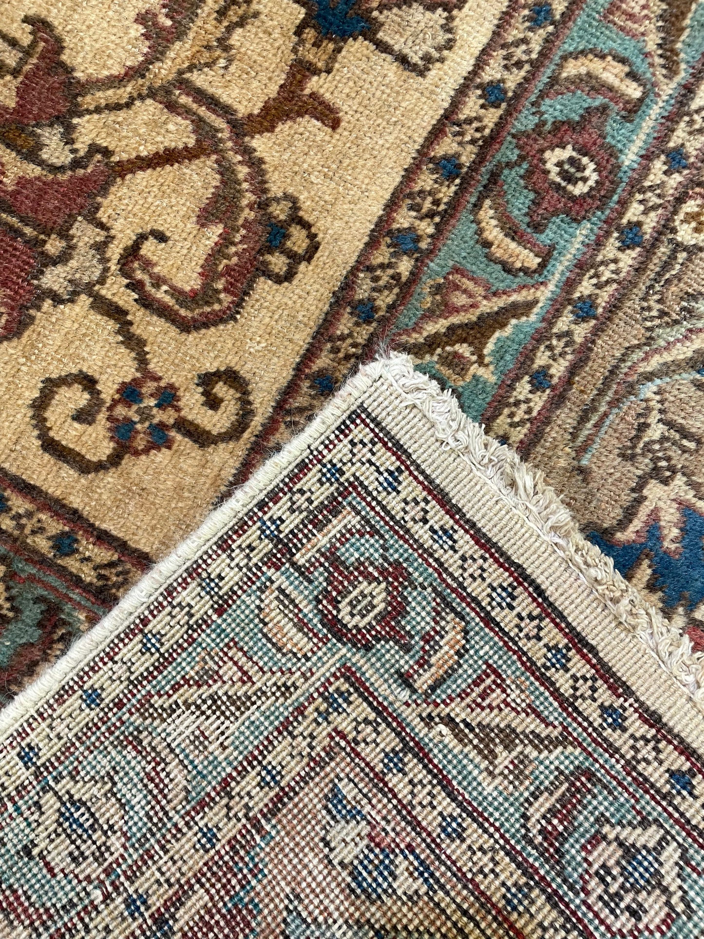 Hand-Knotted Wool Rug Tabriz 10' x 13'