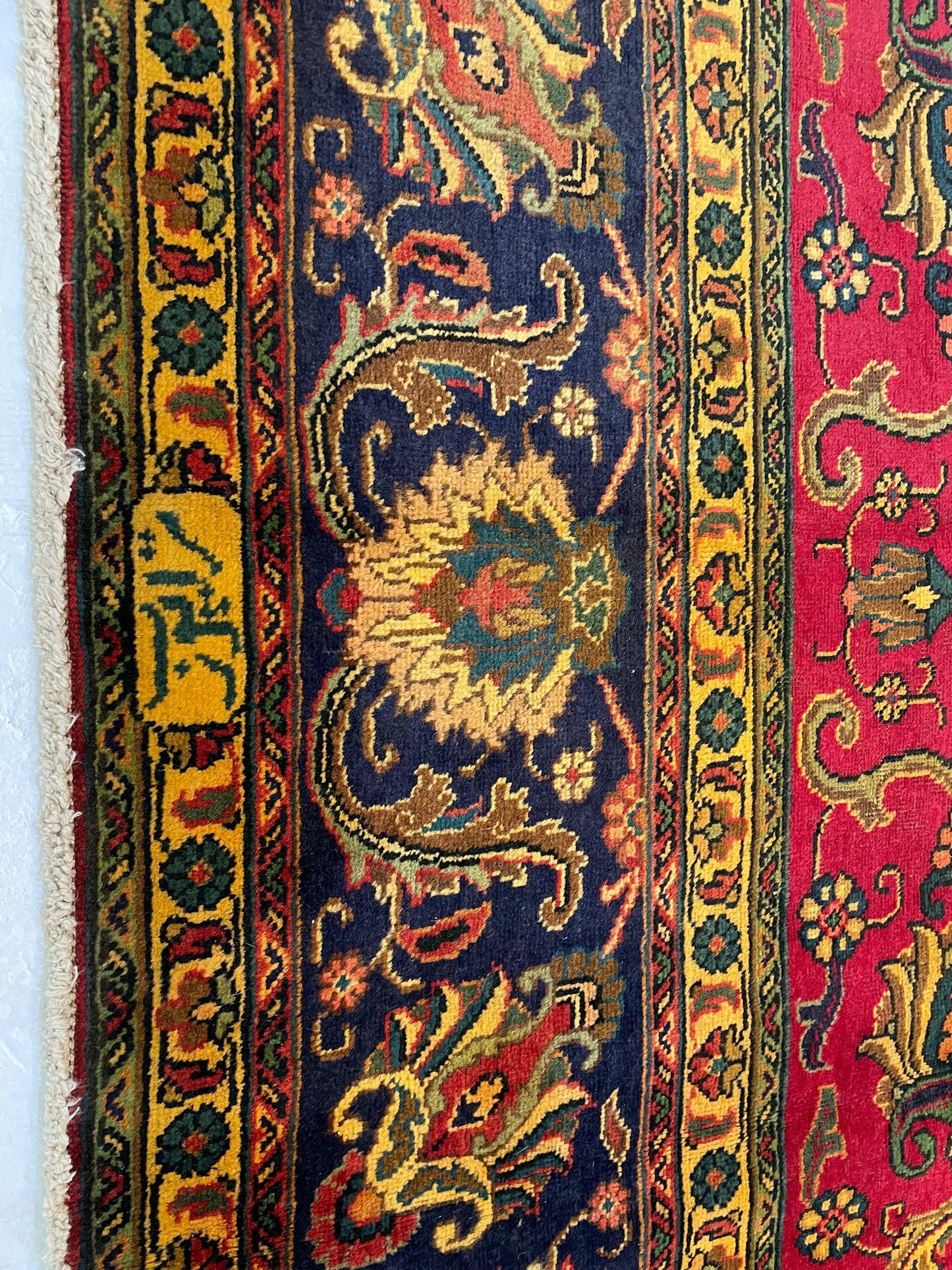 Hand-Knotted Wool Rug Tabriz Square Square 9'9" x 10'2"