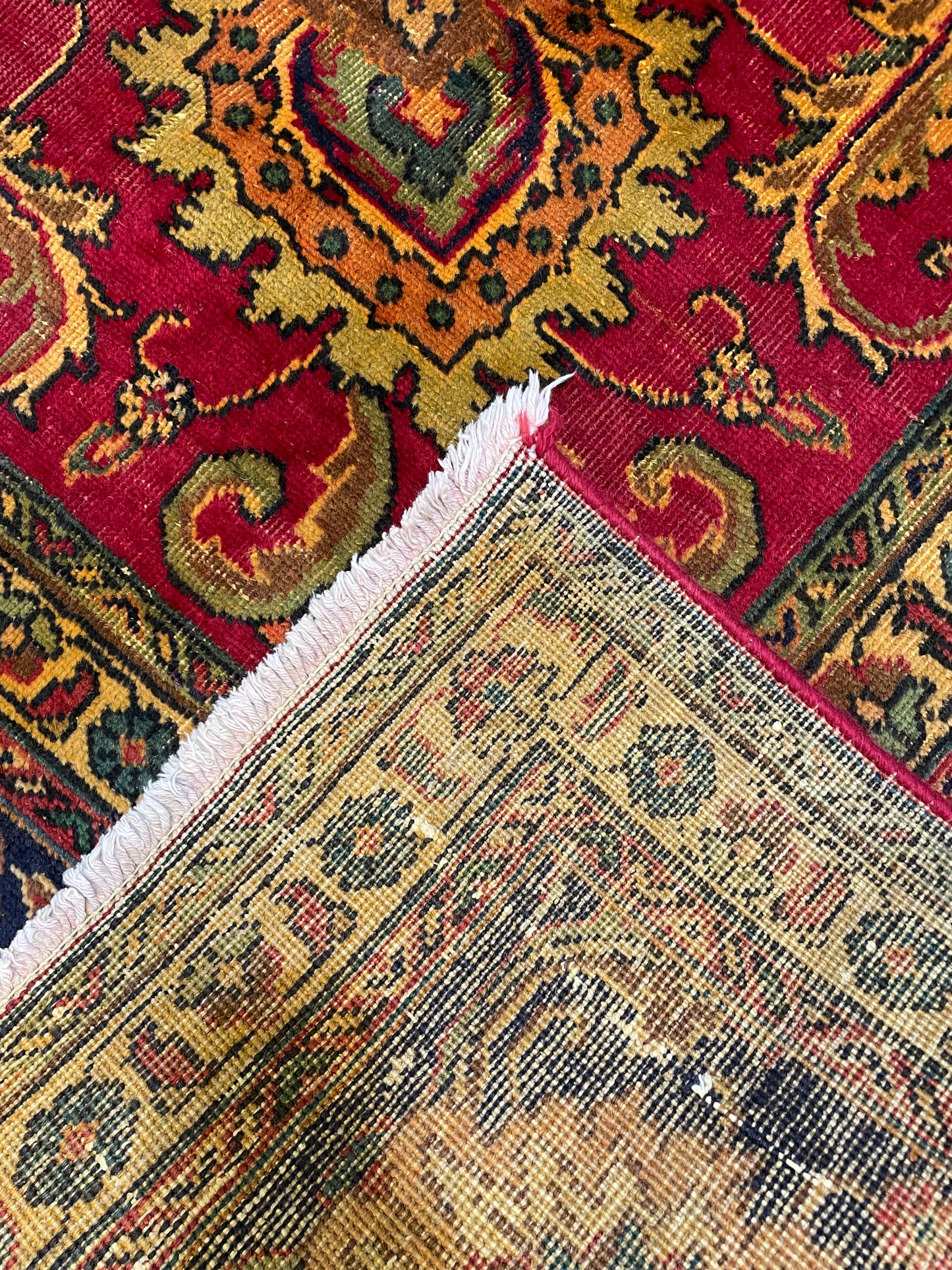 Hand-Knotted Wool Rug Tabriz Square Square 9'9" x 10'2"