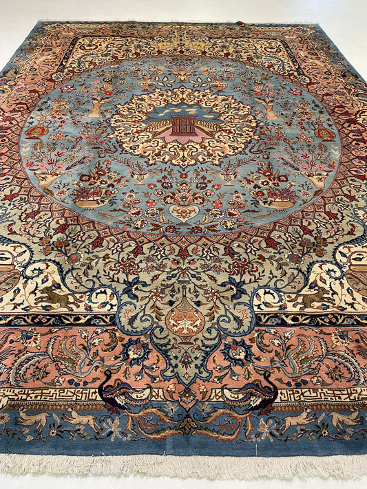 Hand-Knotted Wool Rug Kashmar 9'7" x 13'1"