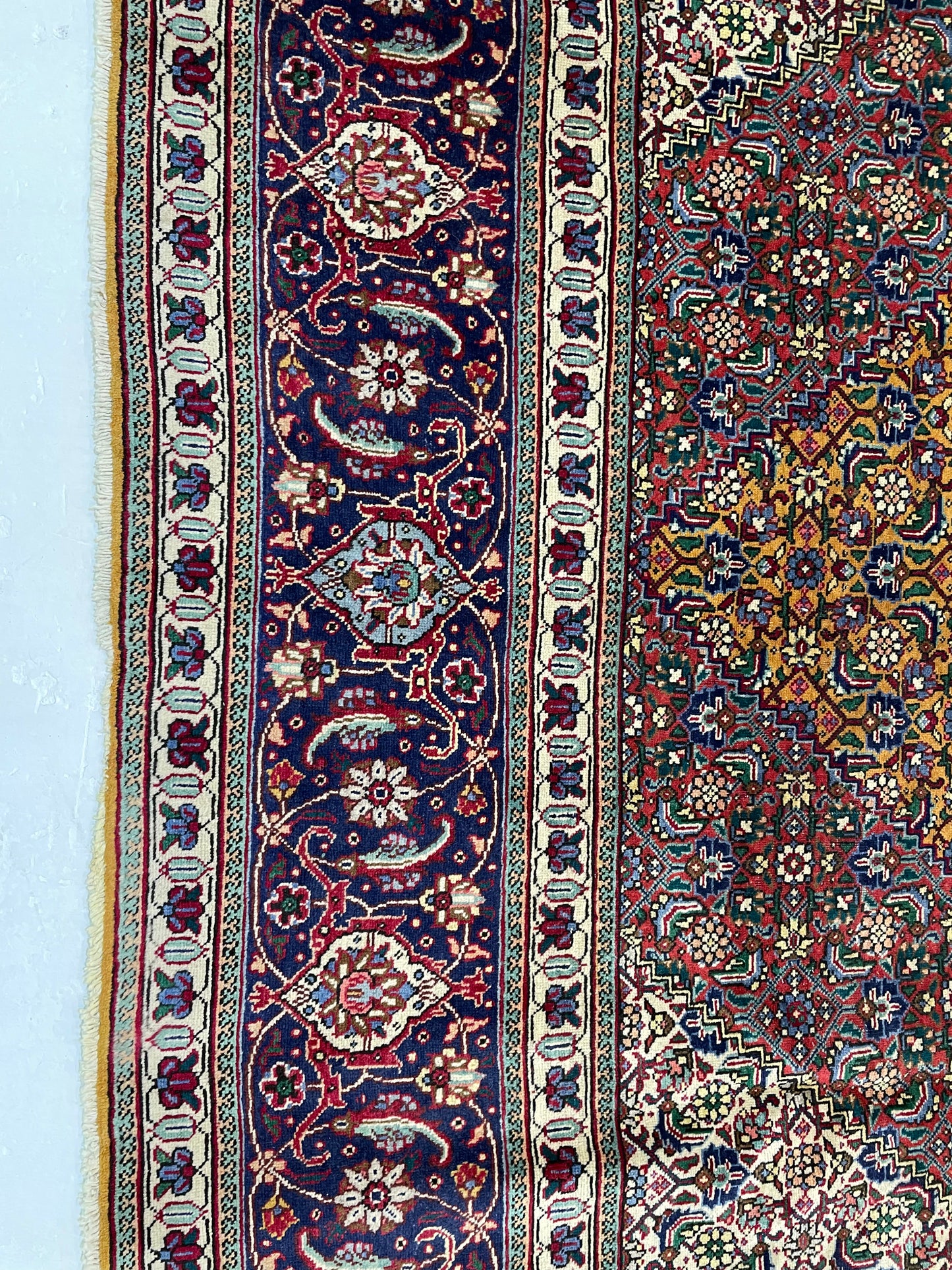 Hand-Knotted Wool Rug Tabriz Khoy 10' x 13'