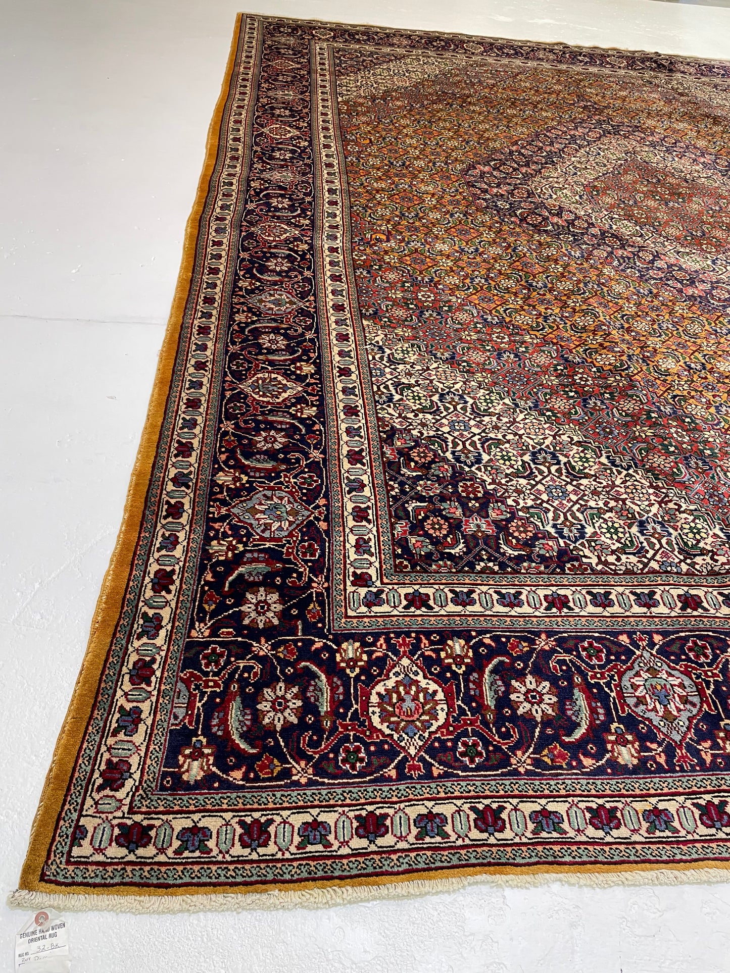 Hand-Knotted Wool Rug Tabriz Khoy 10' x 13'