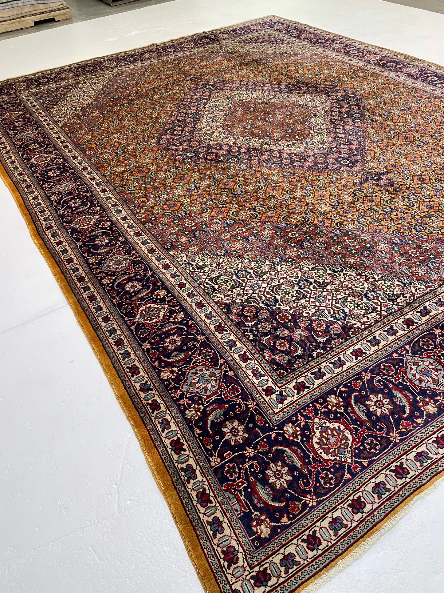 Hand-Knotted Wool Rug Tabriz Khoy 10' x 13'