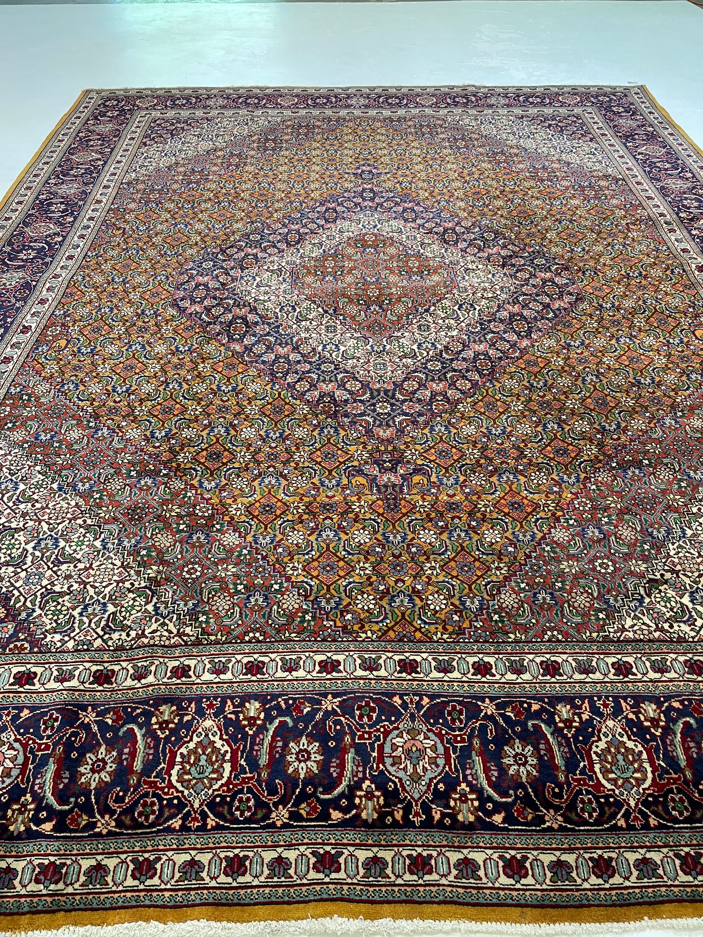 Hand-Knotted Wool Rug Tabriz Khoy 10' x 13'